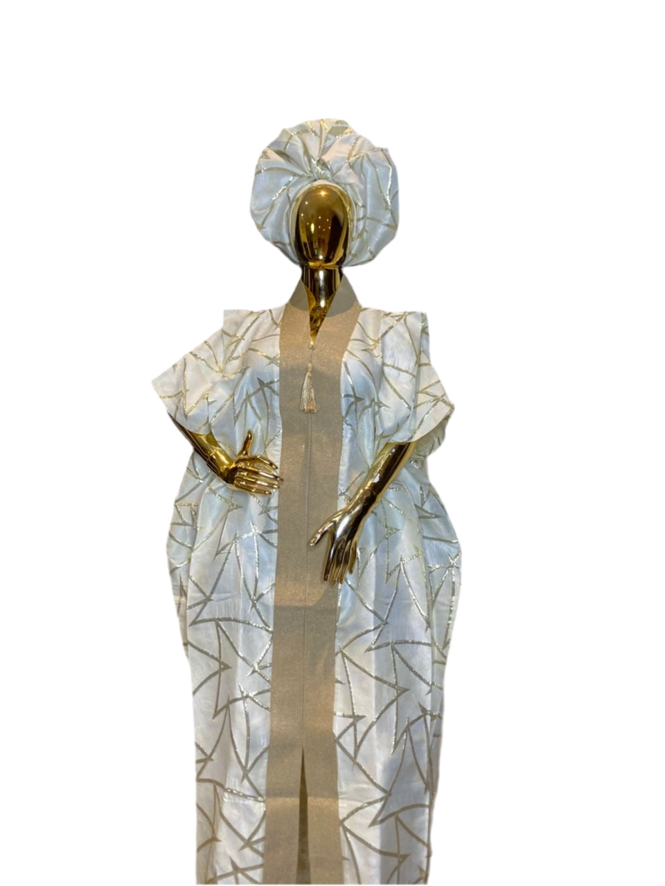 Mariam Luxury brocade boubou dress with Asoke