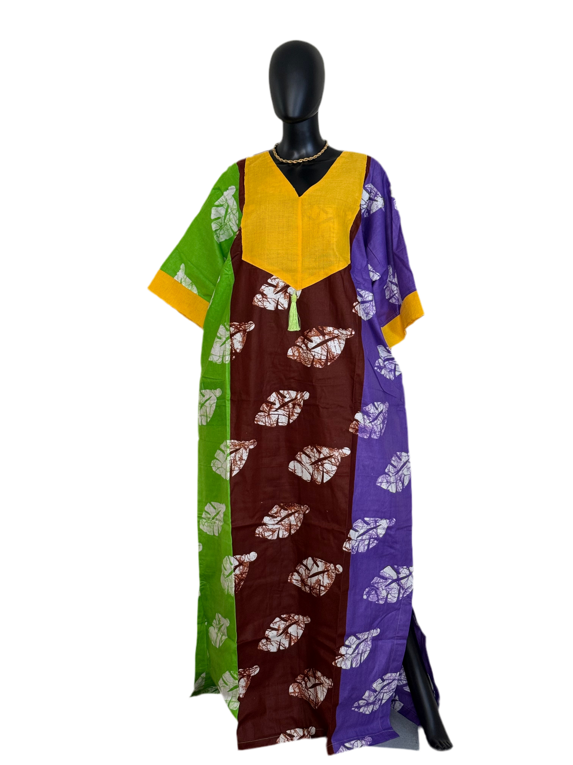 Vibrant Cotton Ankara & ASOKE Bubu with Scarf 62โ