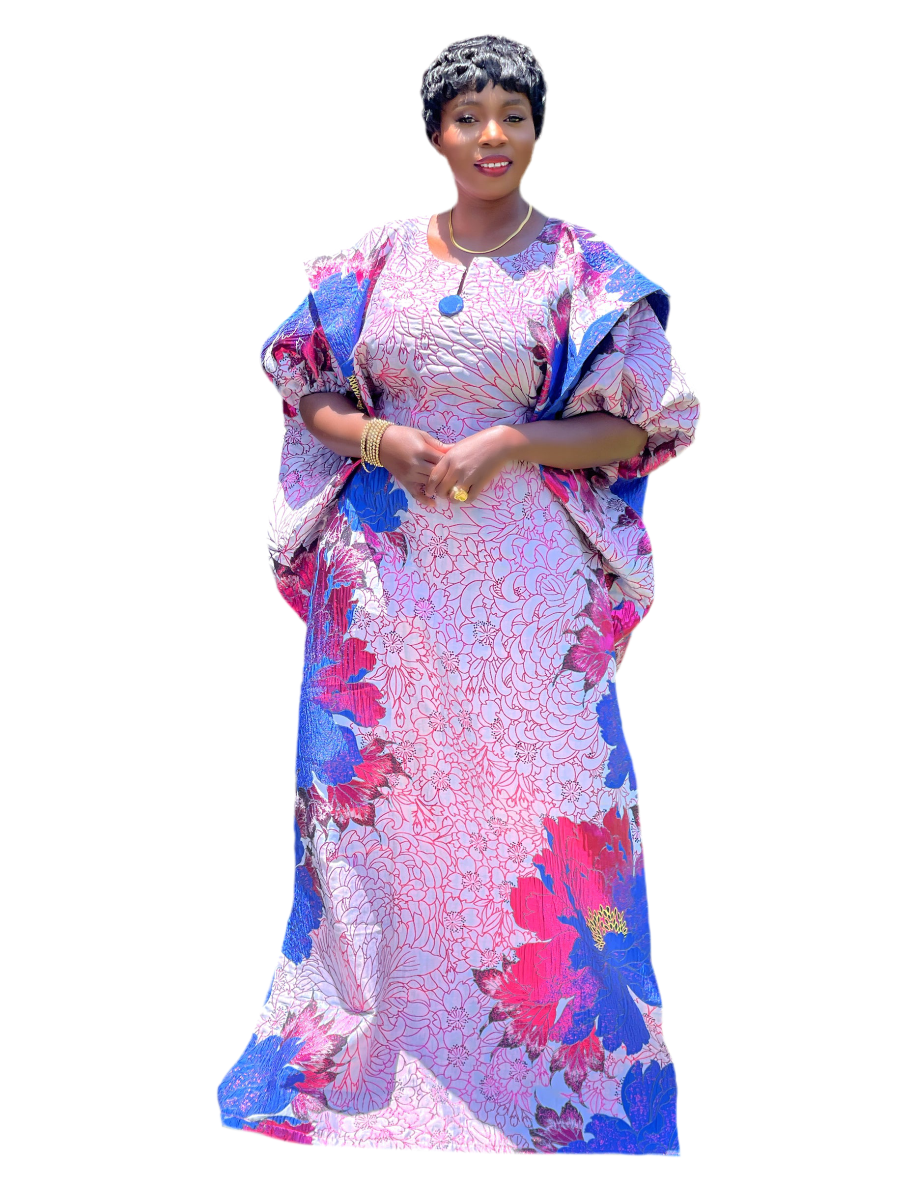 SAHADAH Royal Bloom Brocade Bubu Set β 3pc Elegant Ensemble