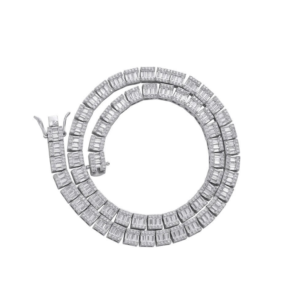 SQUARE-CUT TENNIS CHAIN