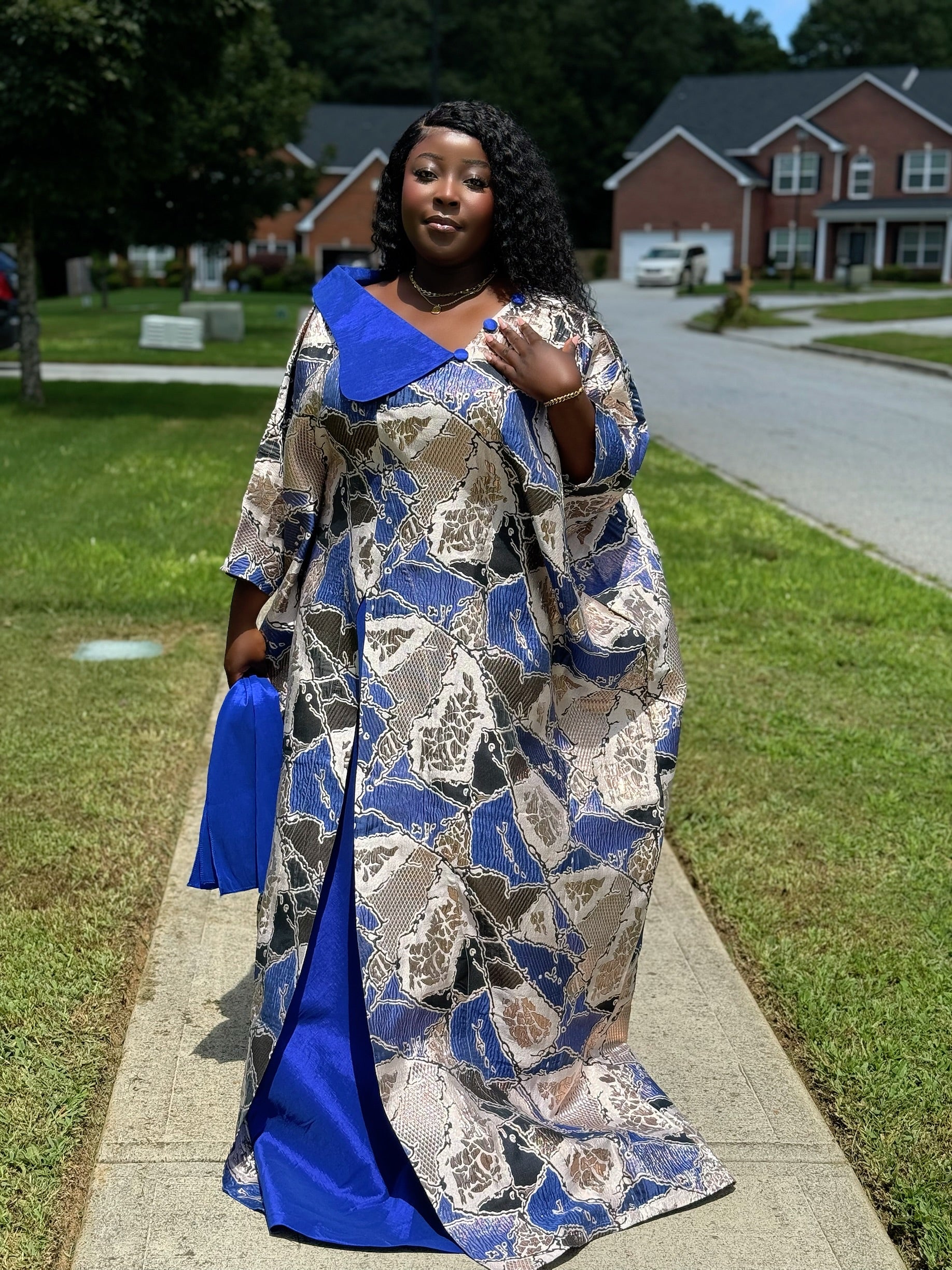 Obianuju Regal Bubu – Brocade & Taffeta Elegance