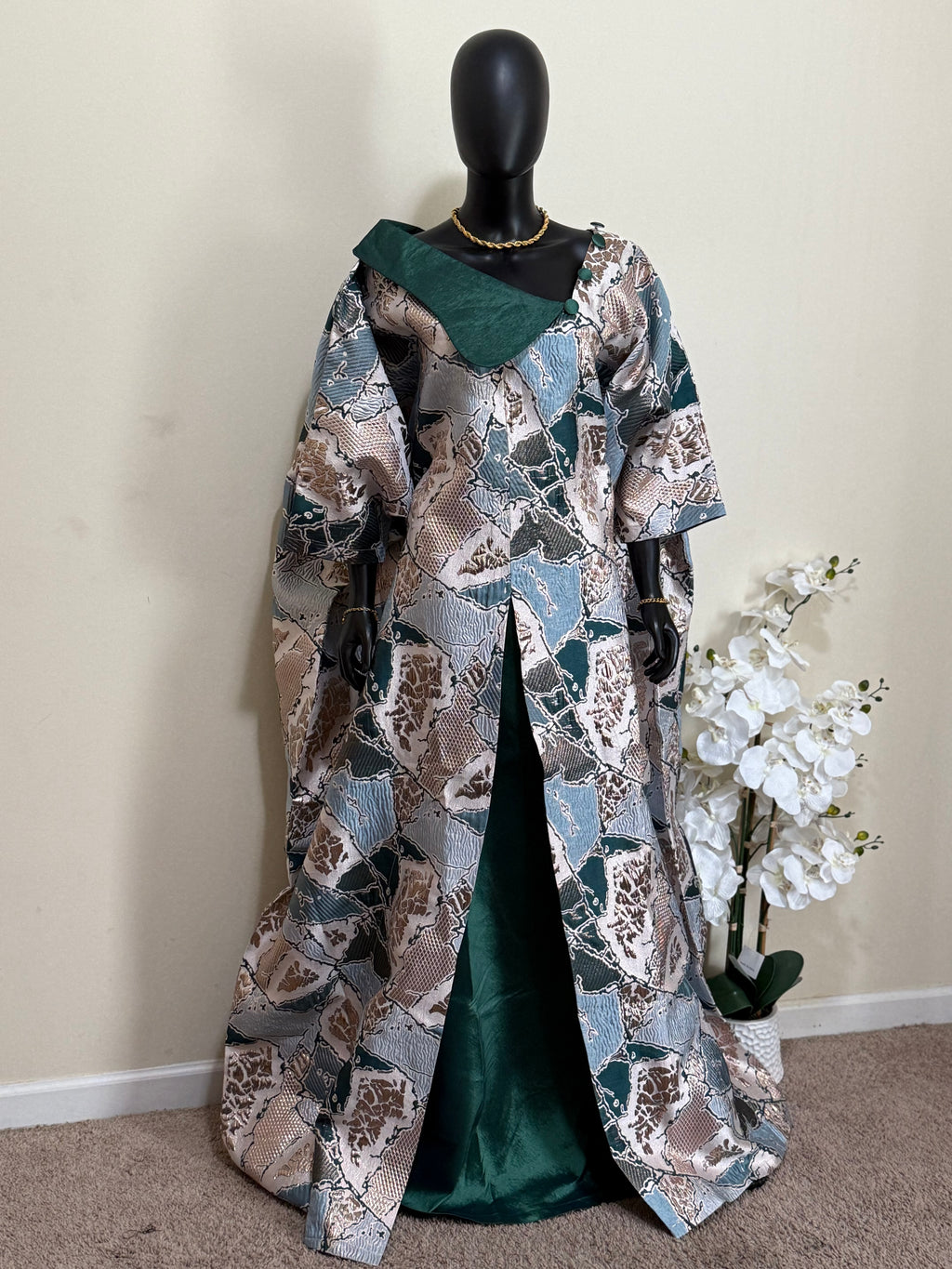 Obianuju Regal Bubu – Brocade & Taffeta Elegance