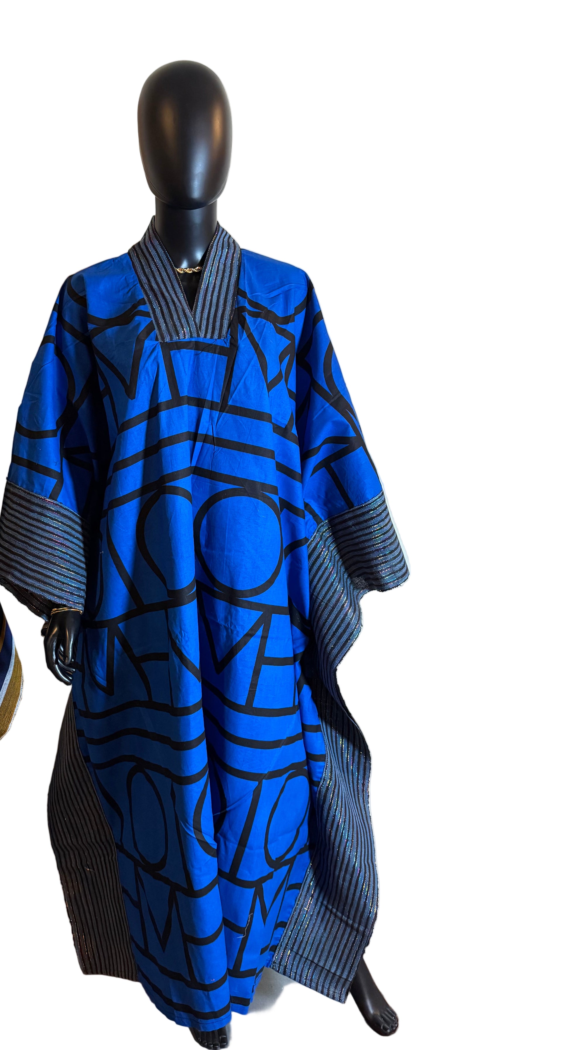 Ankara and Asoke butterfly Bubu dress