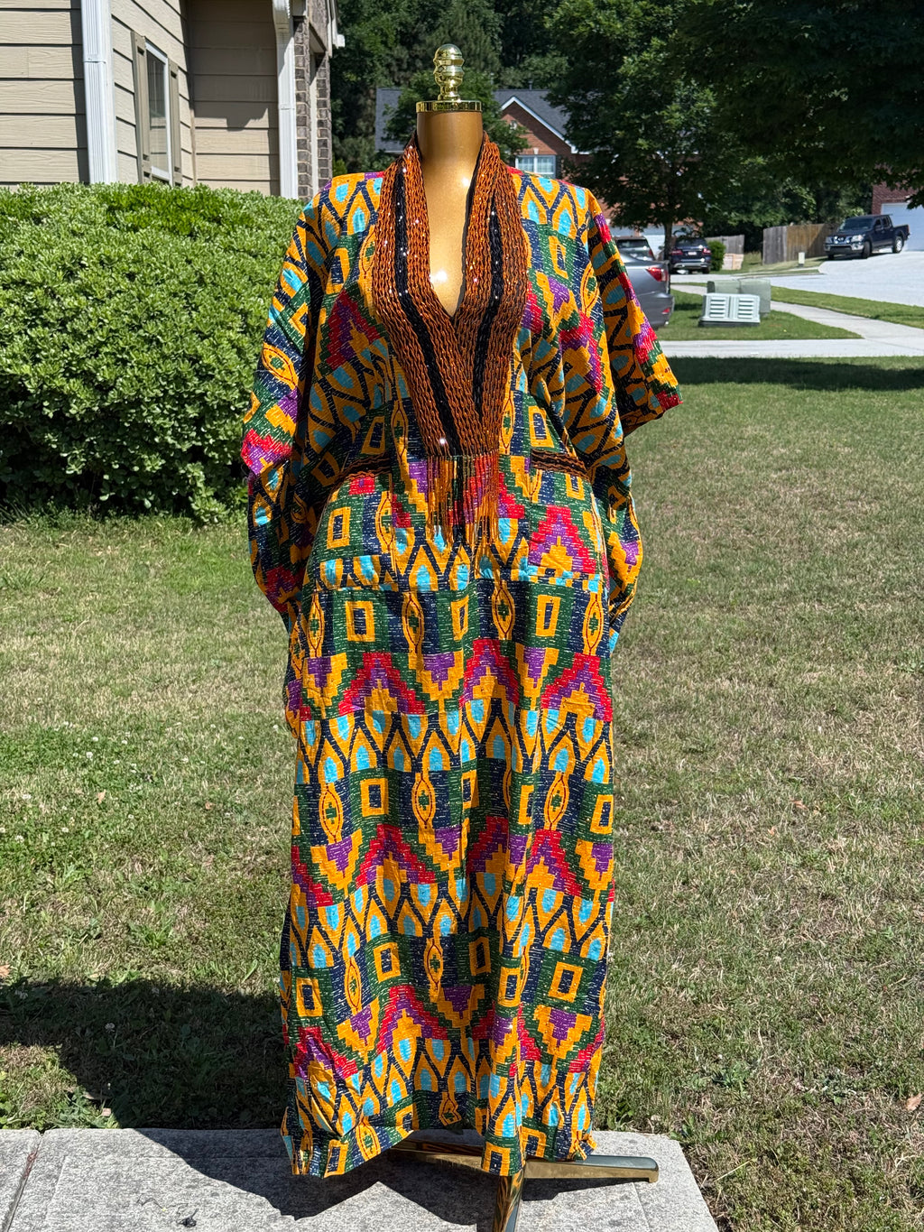 NOELLA BEADED KENTE BUBU