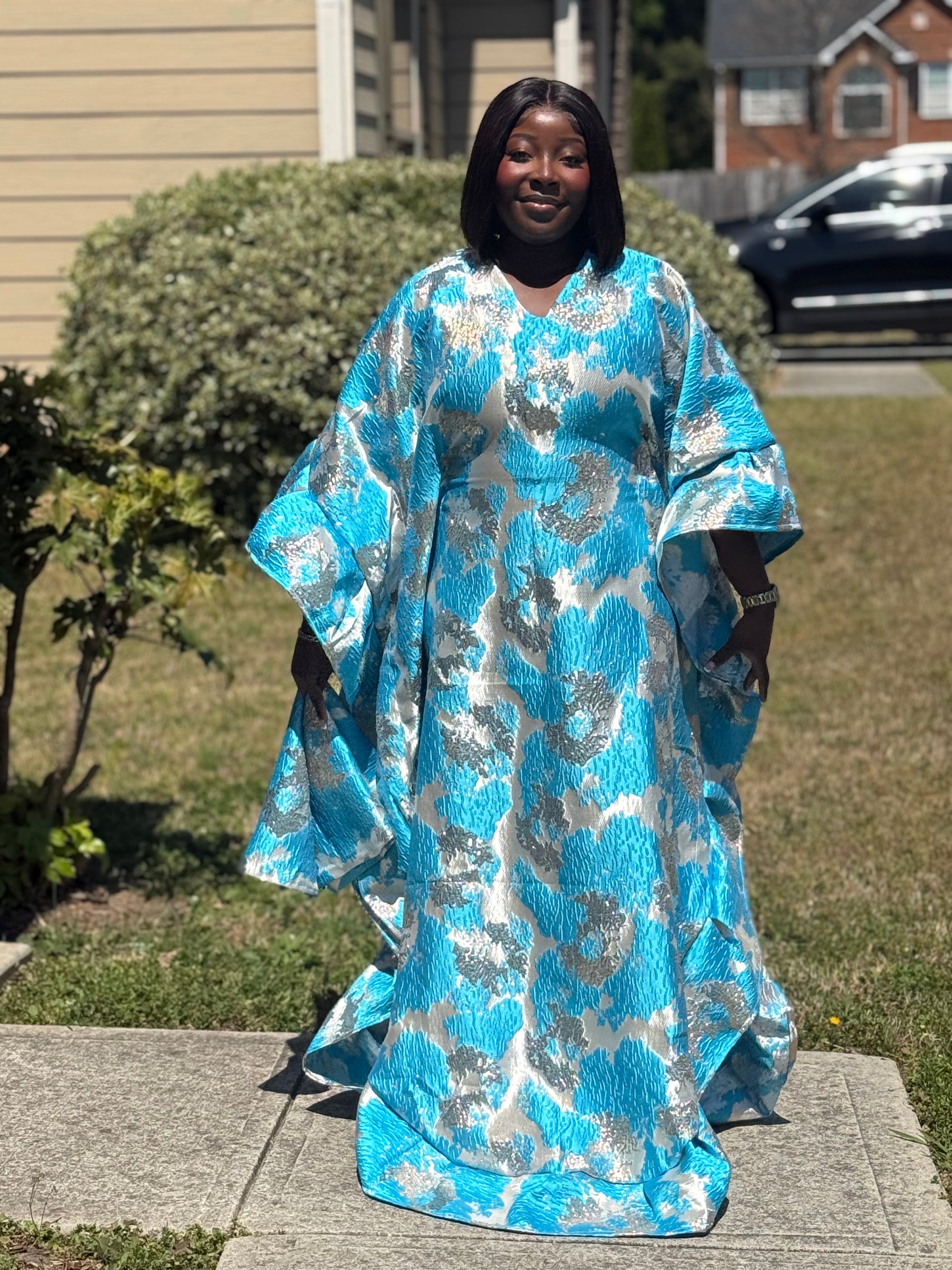 RAKIA LUXURY BUTTERFLY READY TO WEAR AFRICAN BUBU DRESS