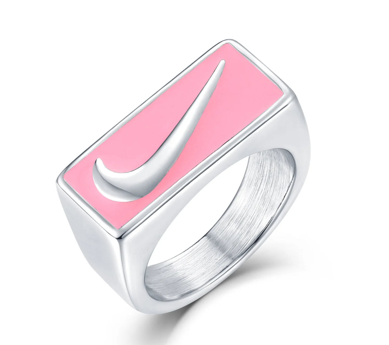 SQUARE NIKE PINKY  RING