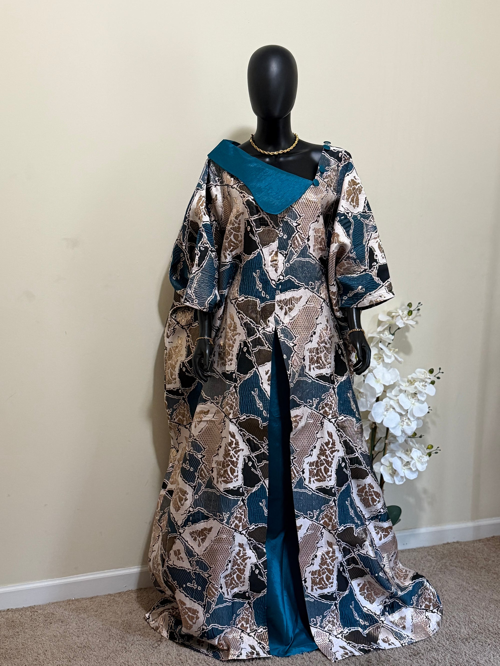Obianuju Regal Bubu – Brocade & Taffeta Elegance