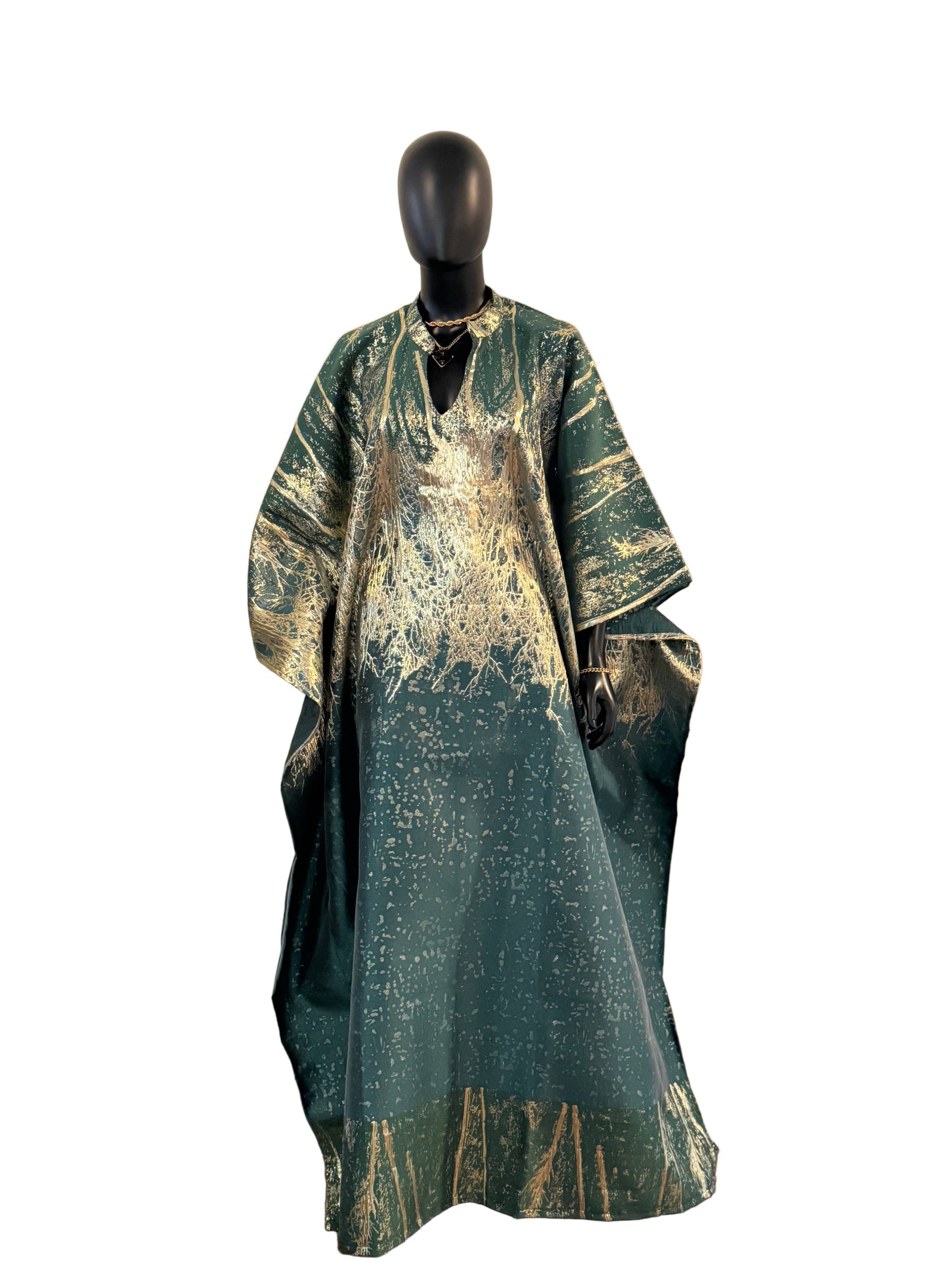 Grace  Luxury Brocade Bubu with Scarf