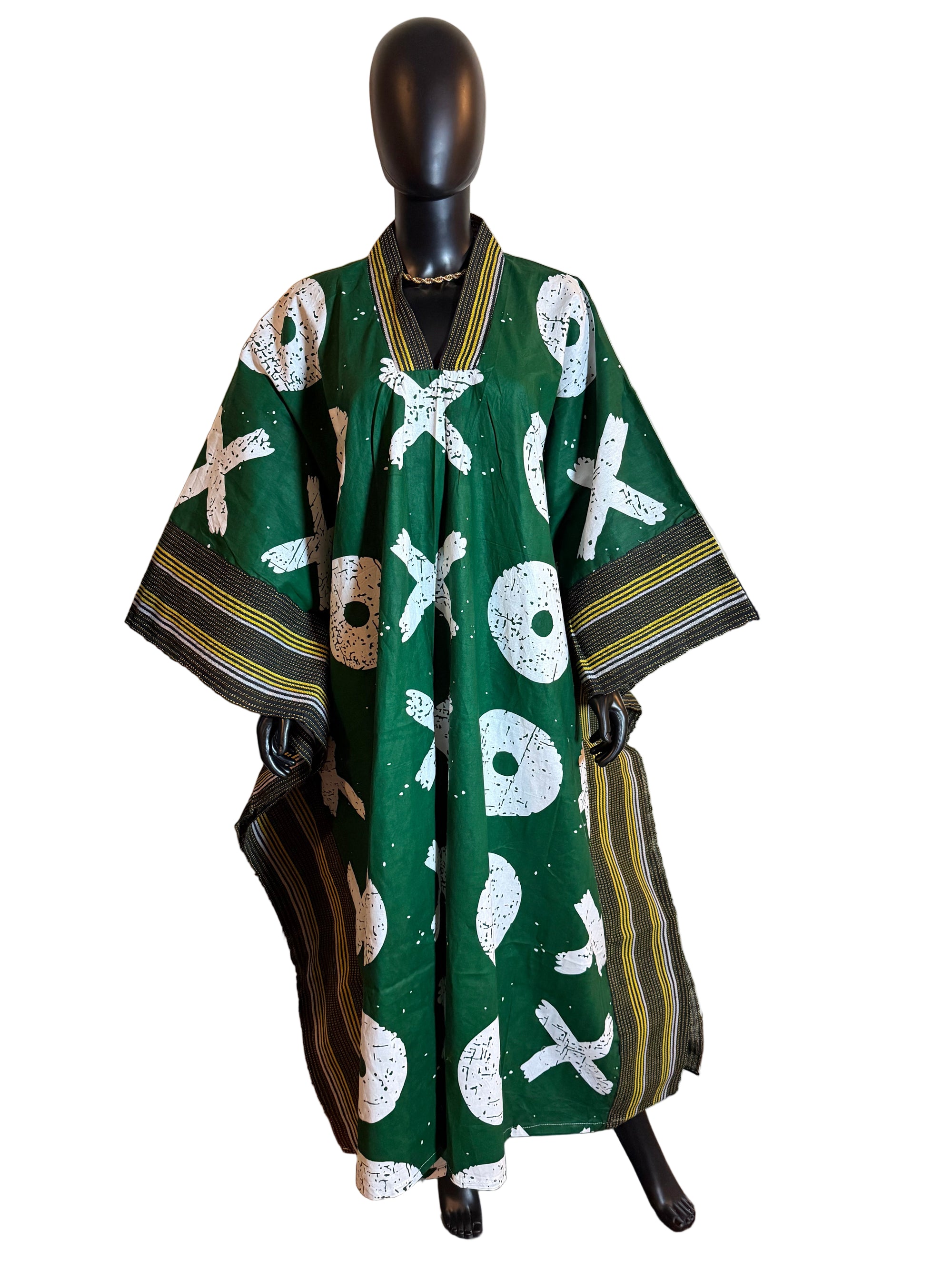 Ankara and Asoke butterfly Bubu dress