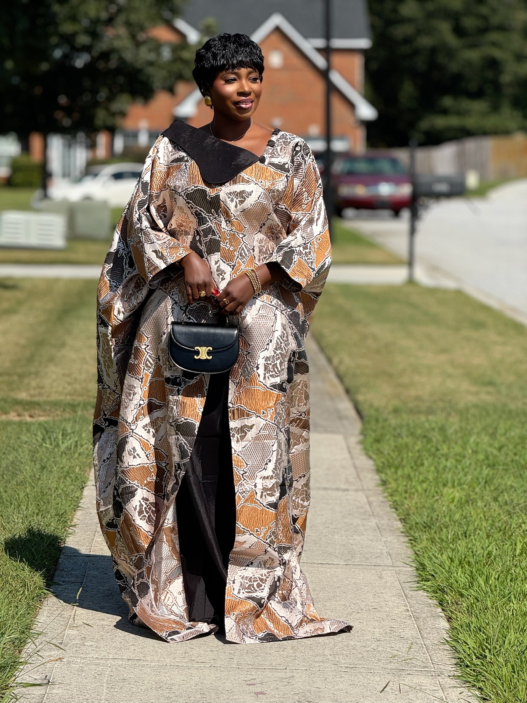 Obianuju Regal Bubu – Brocade & Taffeta Elegance