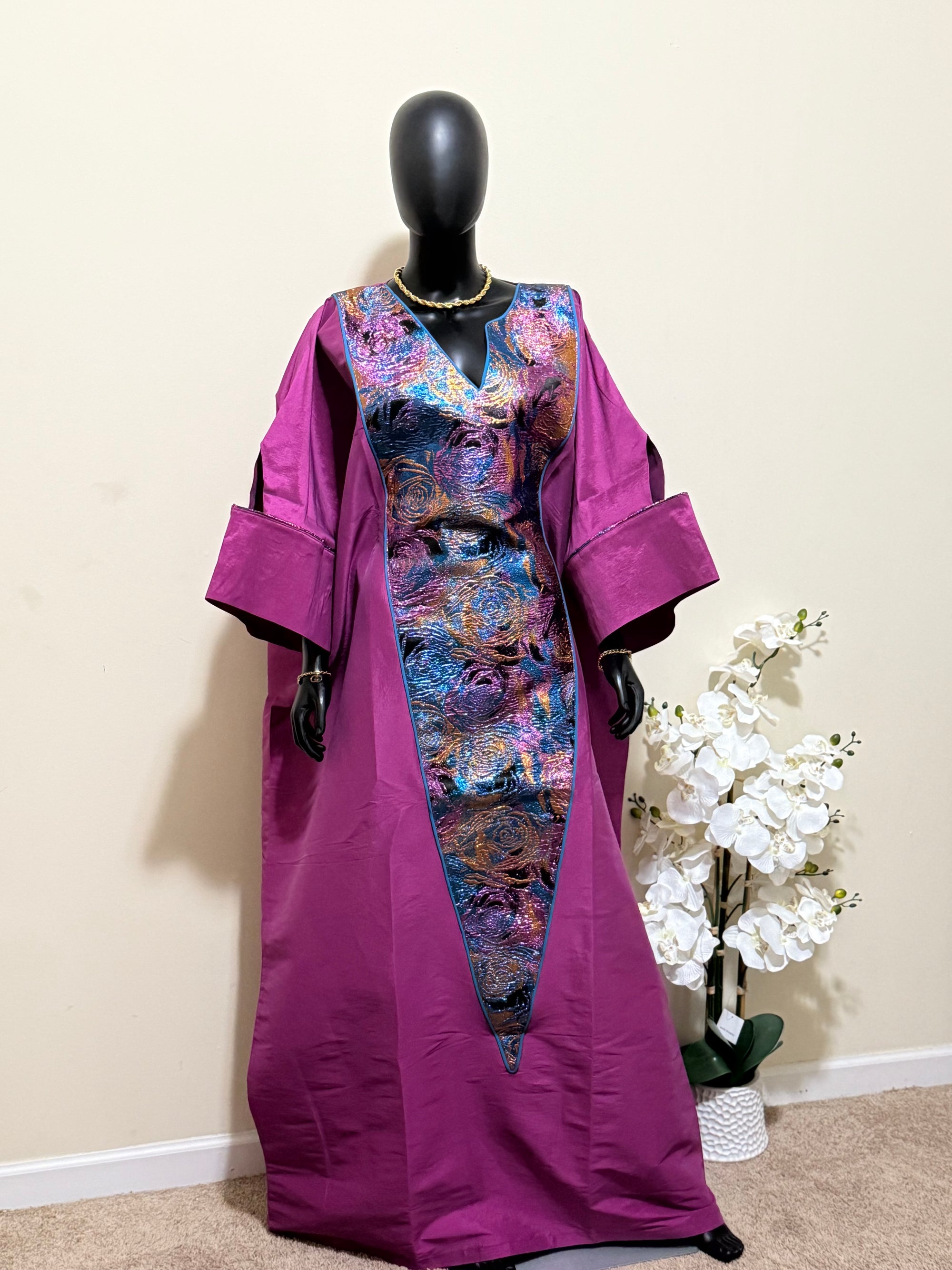 Zainab Luxe Bubu – Brocade & Taffeta Elegance (65”)