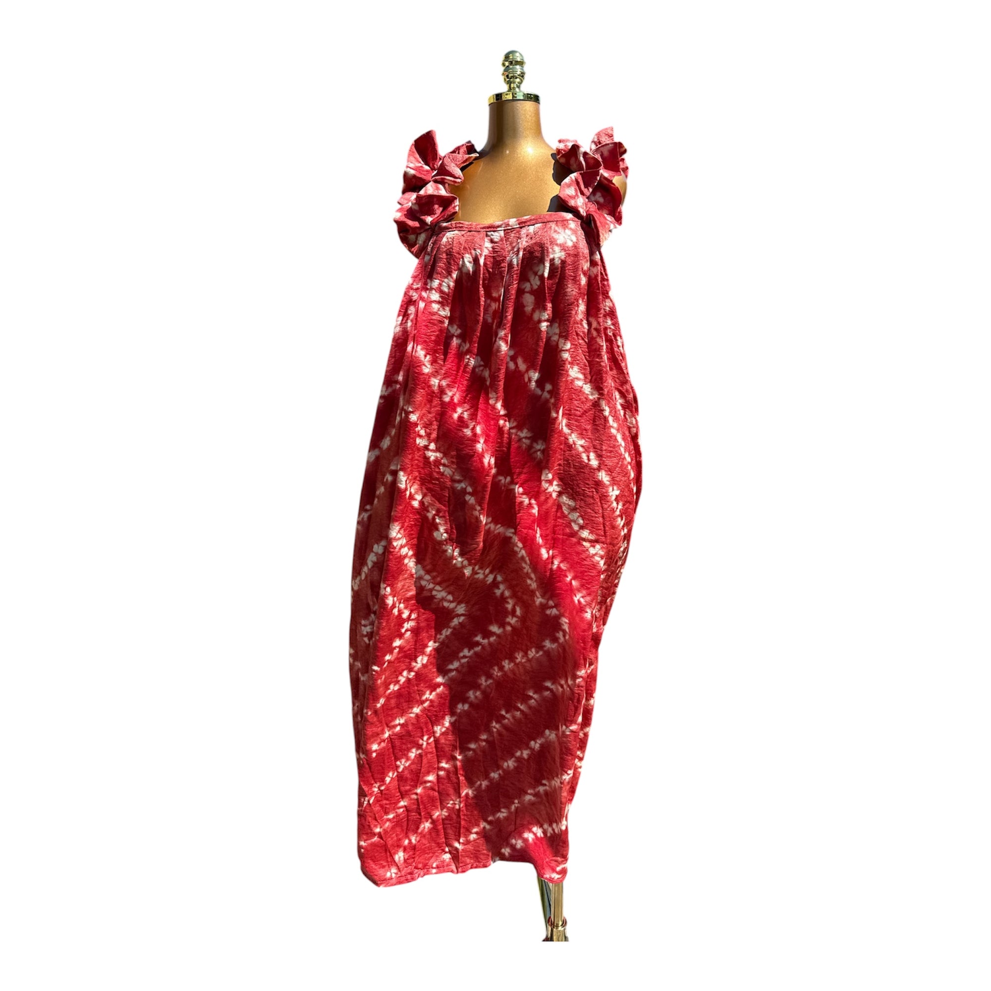 JUDY ADIRE WITH RUFFLES STRAP