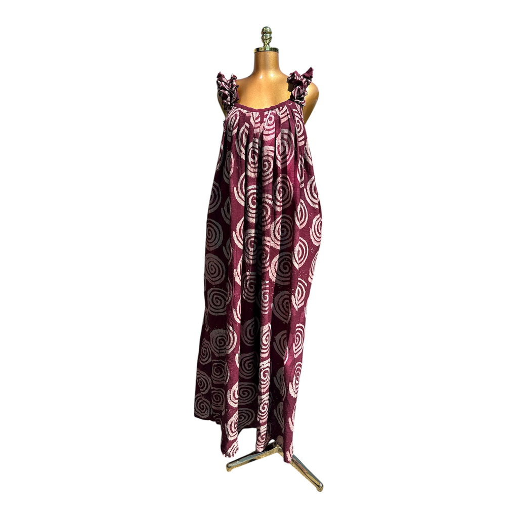 JUDY ADIRE WITH RUFFLES STRAP