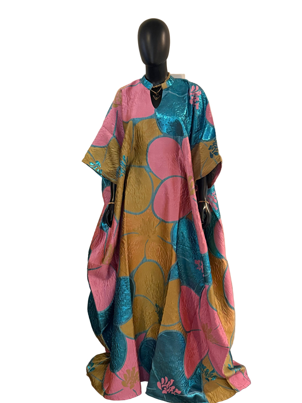 Dela Luxury brocade butterfly Bubu dress