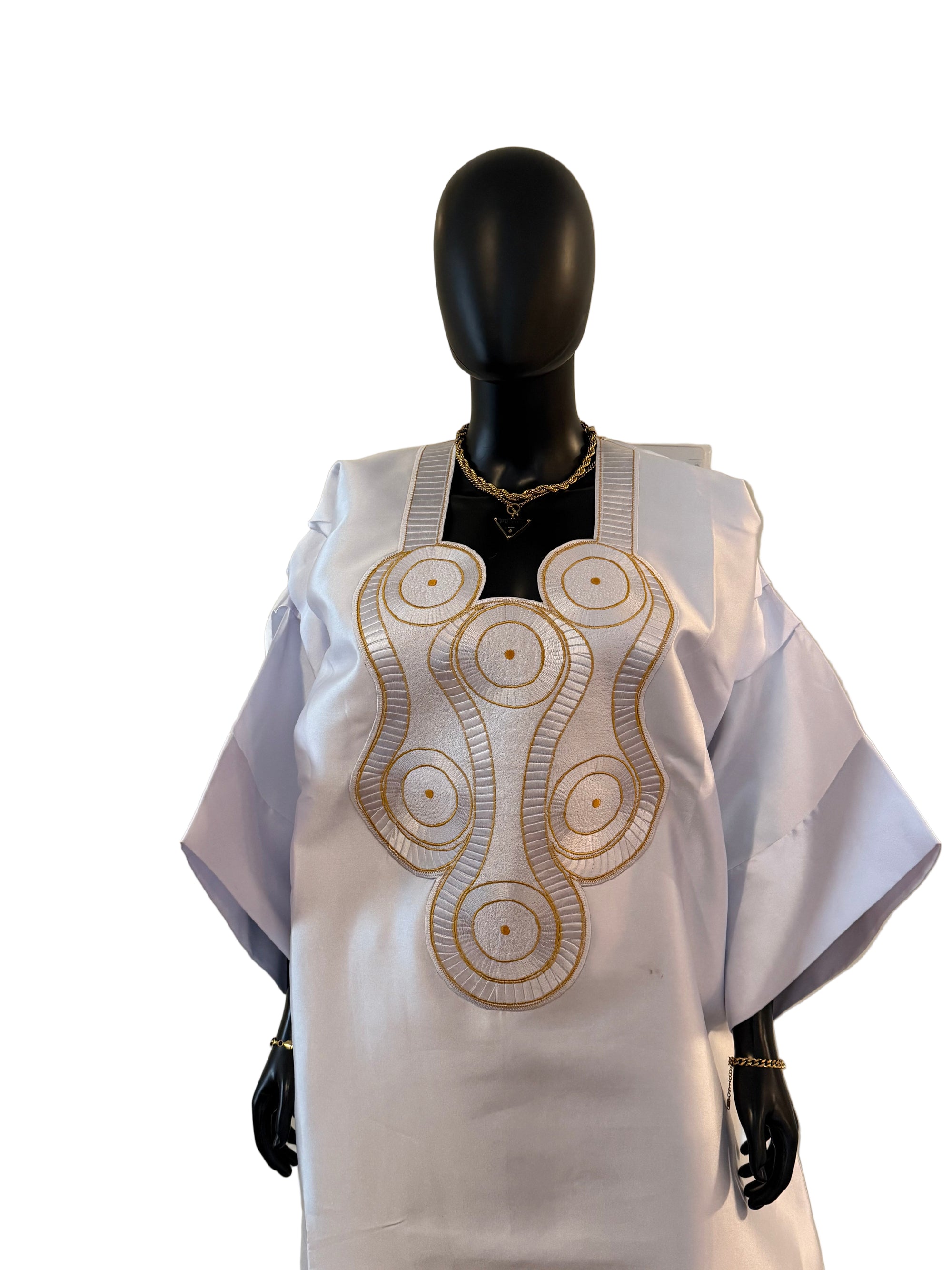 Luxury Embroidered Bubu with head wrap