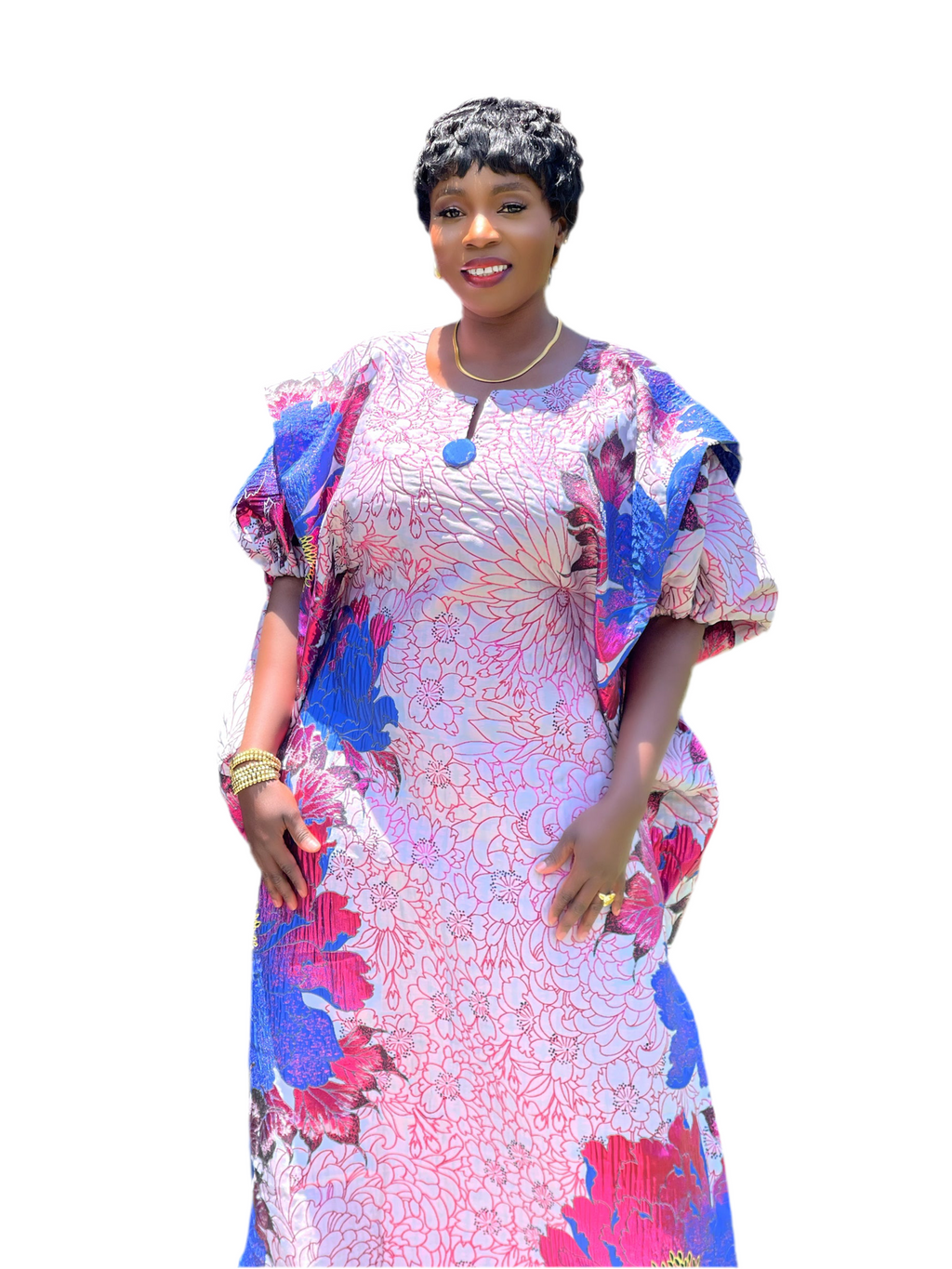 SAHADAH Royal Bloom Brocade Bubu Set – 3pc Elegant Ensemble