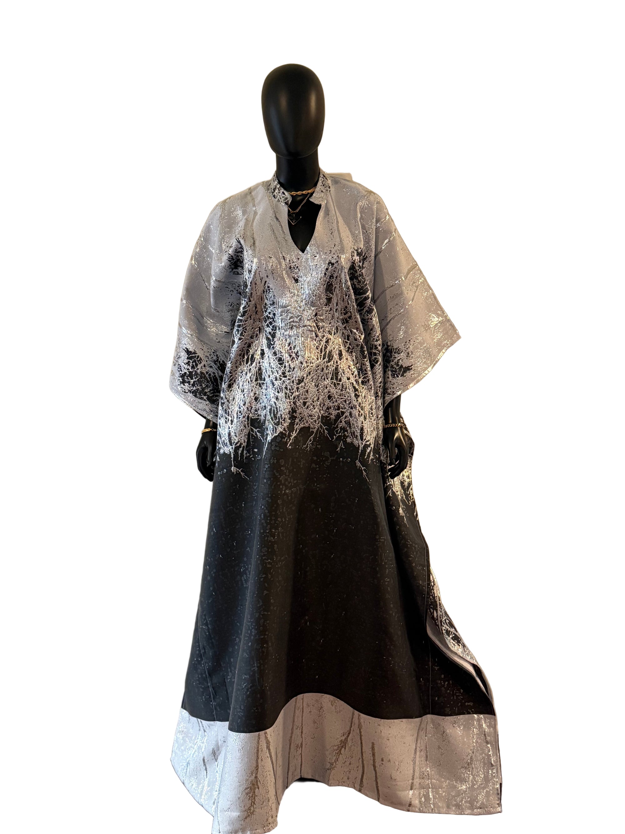 Grace  Luxury Brocade Bubu with Scarf