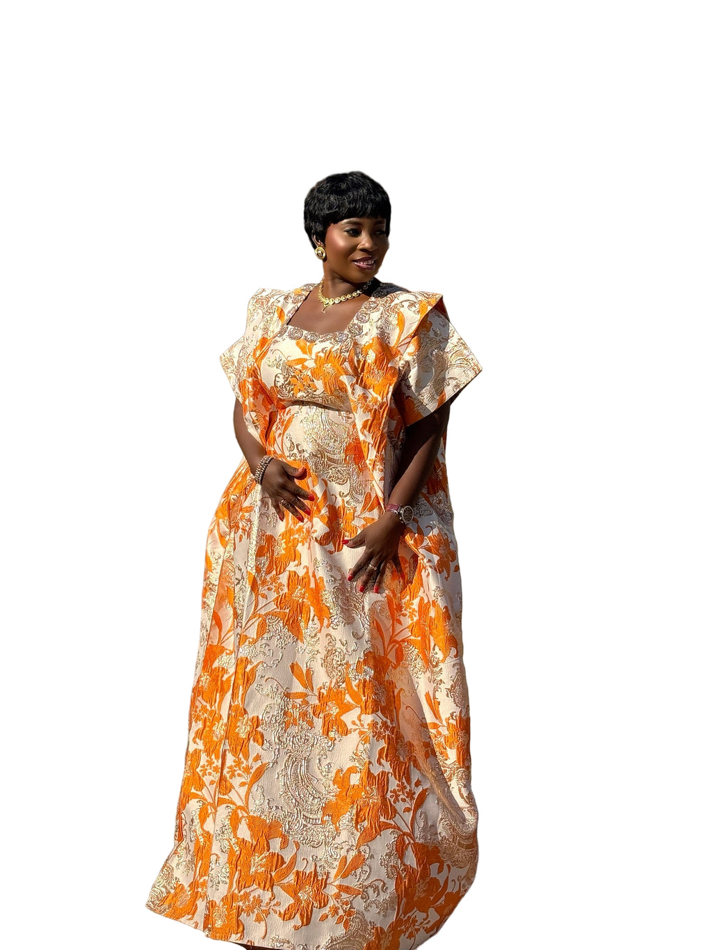 Anita Luxury brocade boubou dress
