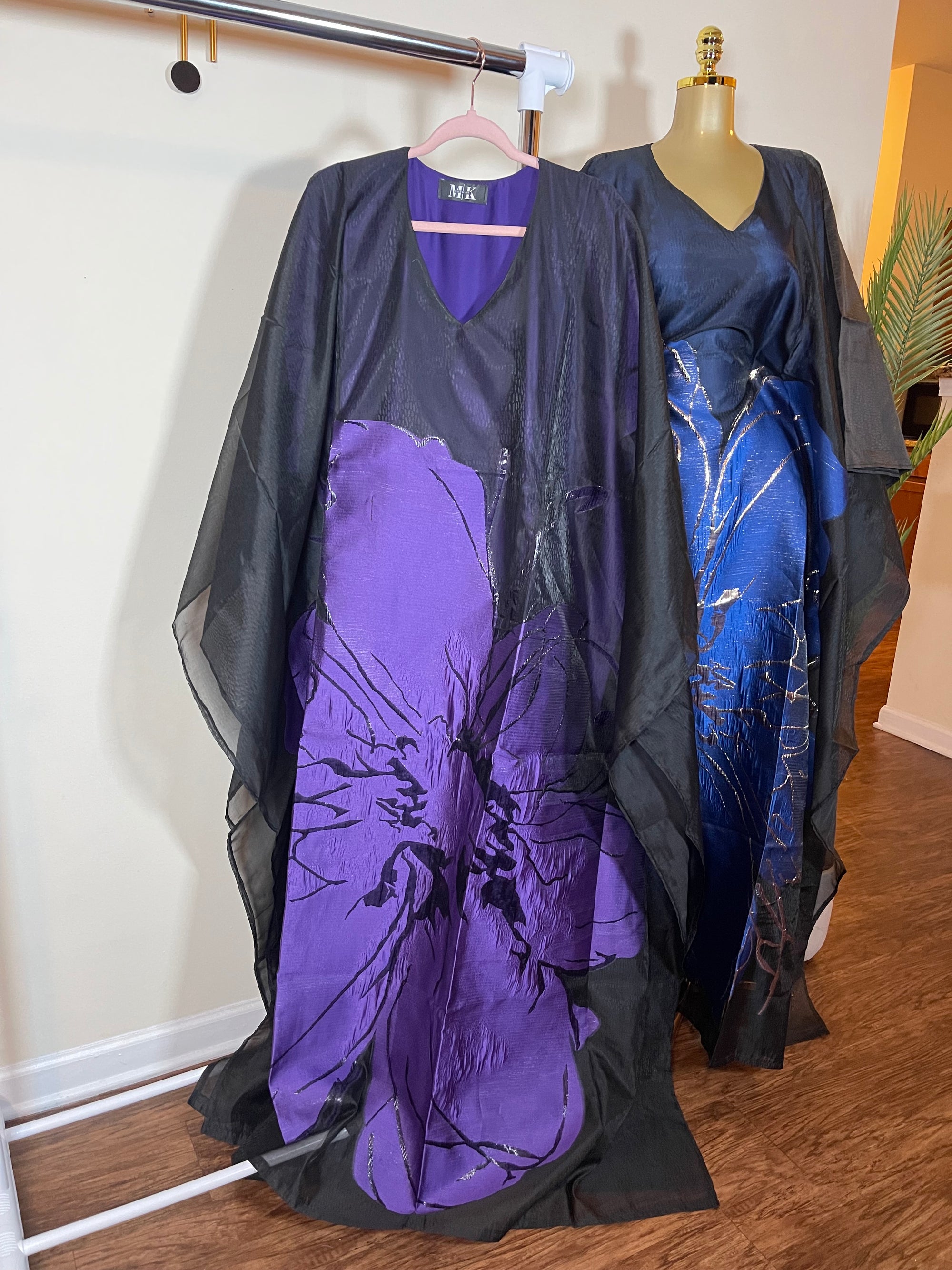 Luxury 3D flower organza boubou set