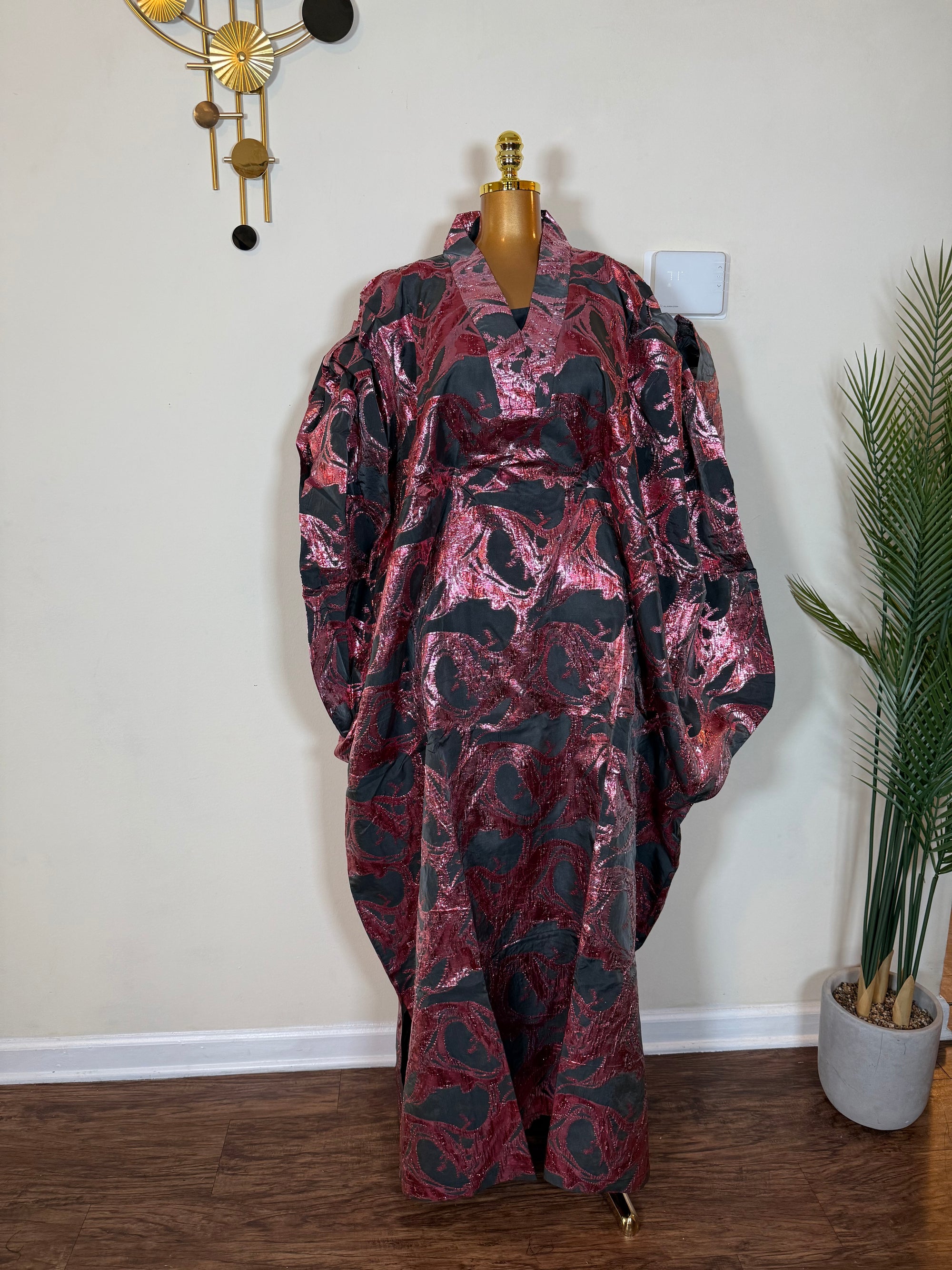 Luxury Brocade Organza boubou