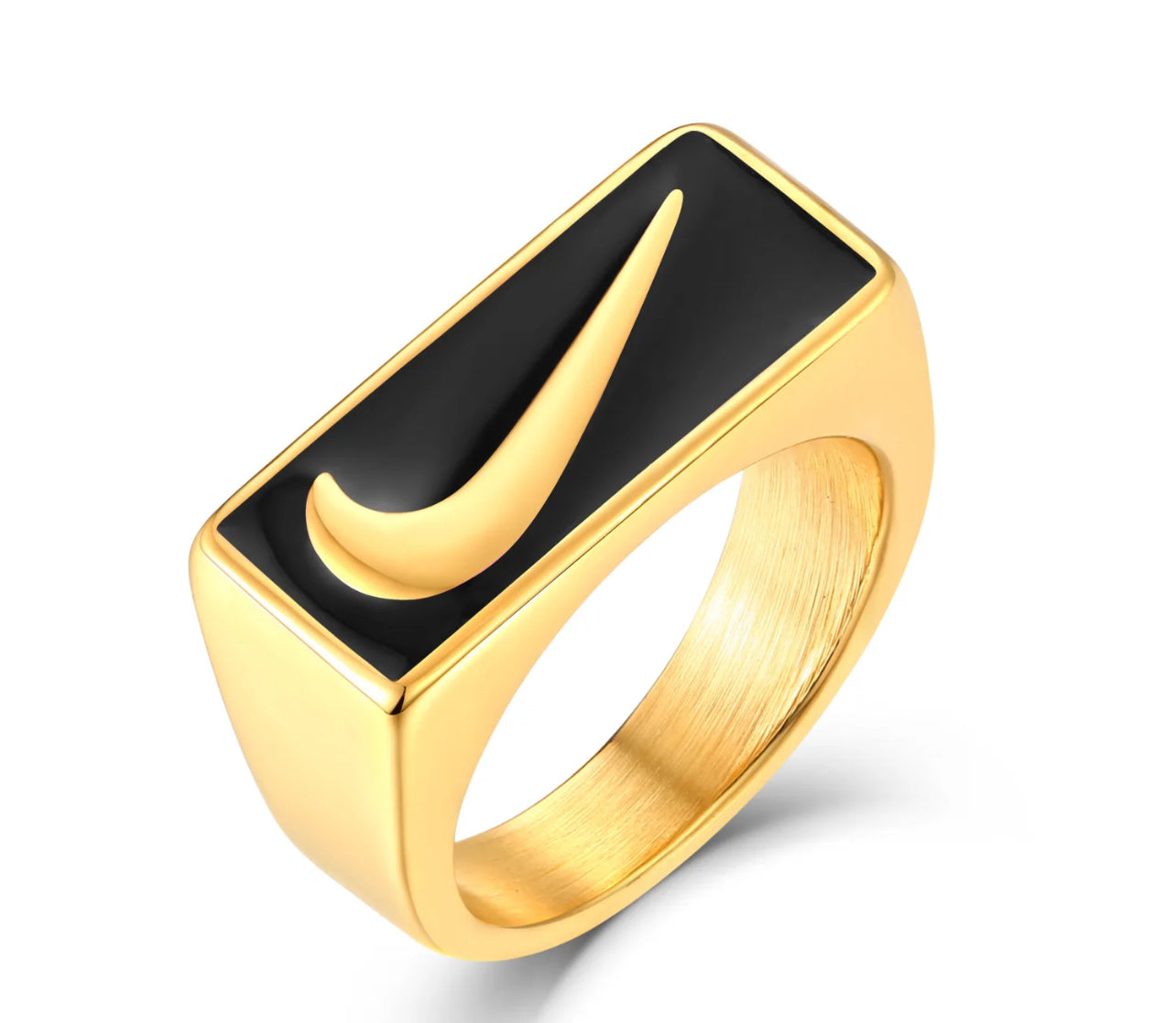 SQUARE NIKE PINKY  RING
