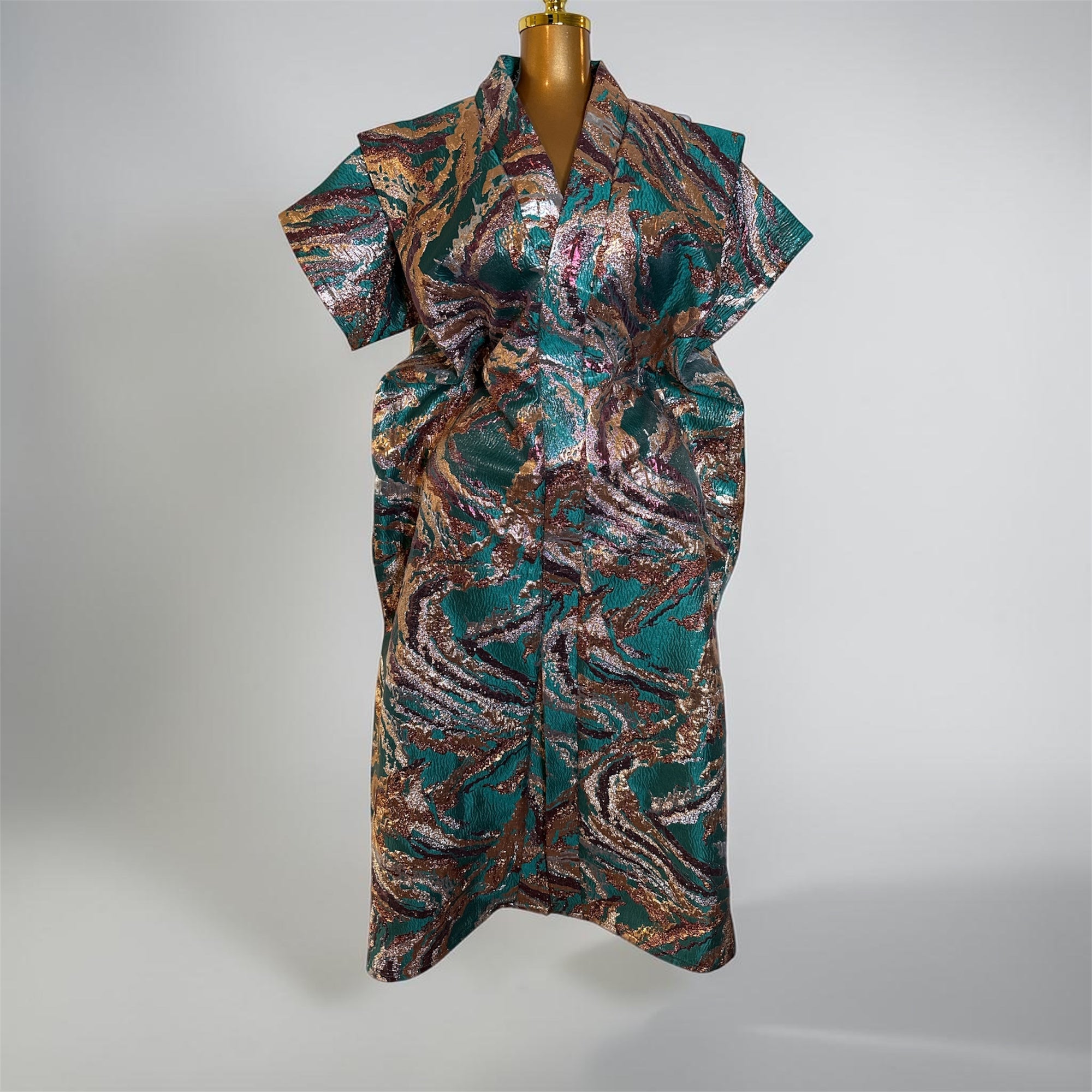 Chick Luxury brocade boubou dress (petite)
