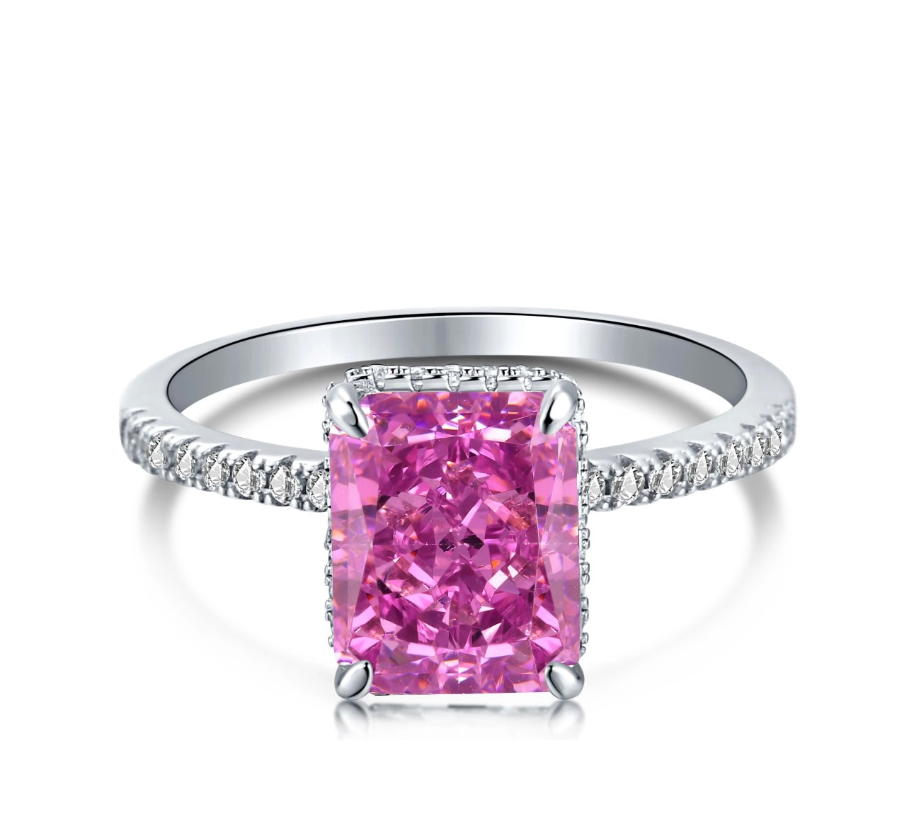 TROPHY WIFE RING (MAGENTA) STERLING SILVER