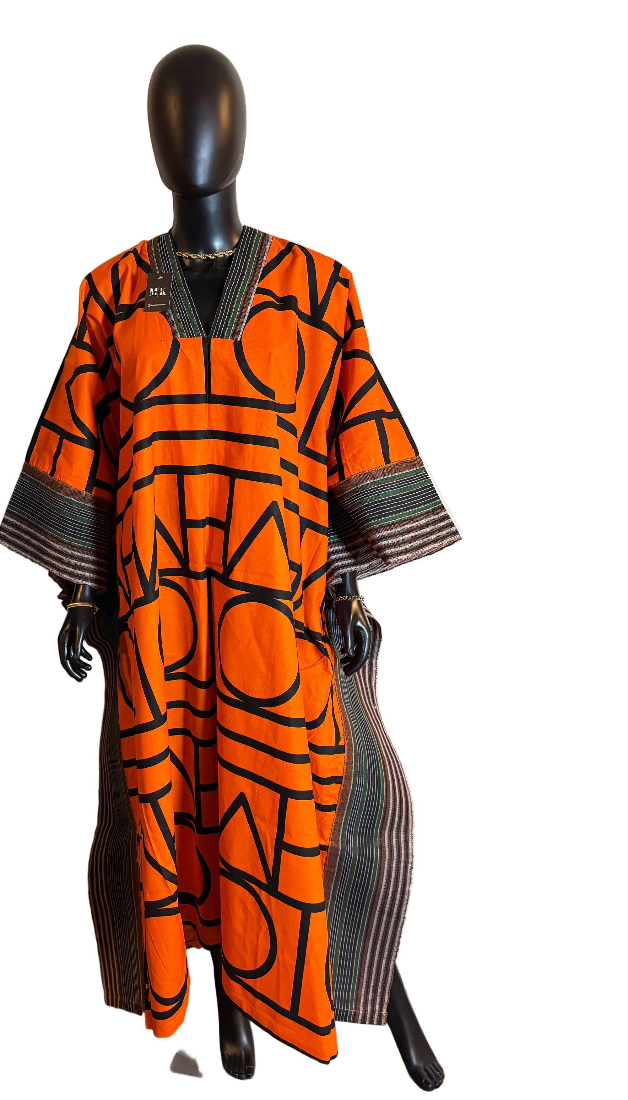 Ankara and Asoke butterfly Bubu dress