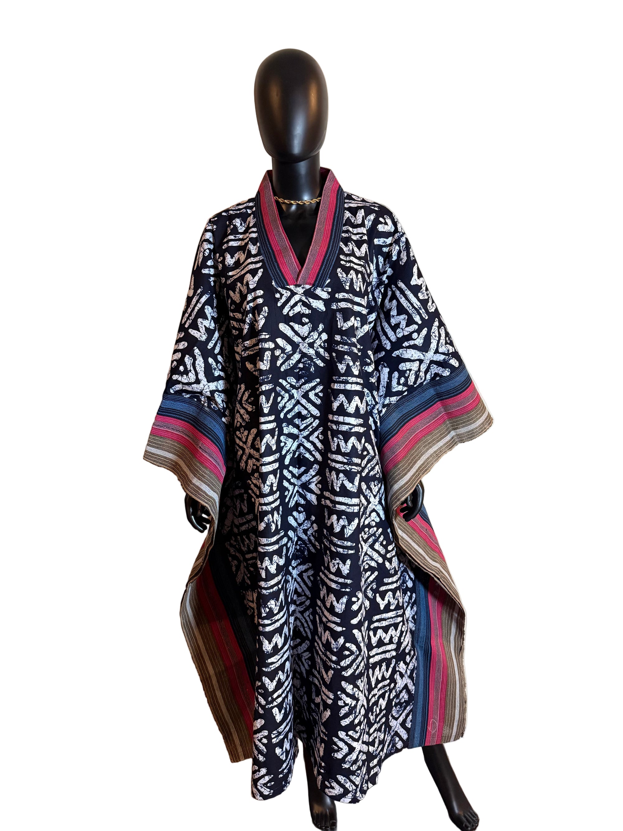 Ankara and Asoke butterfly Bubu dress