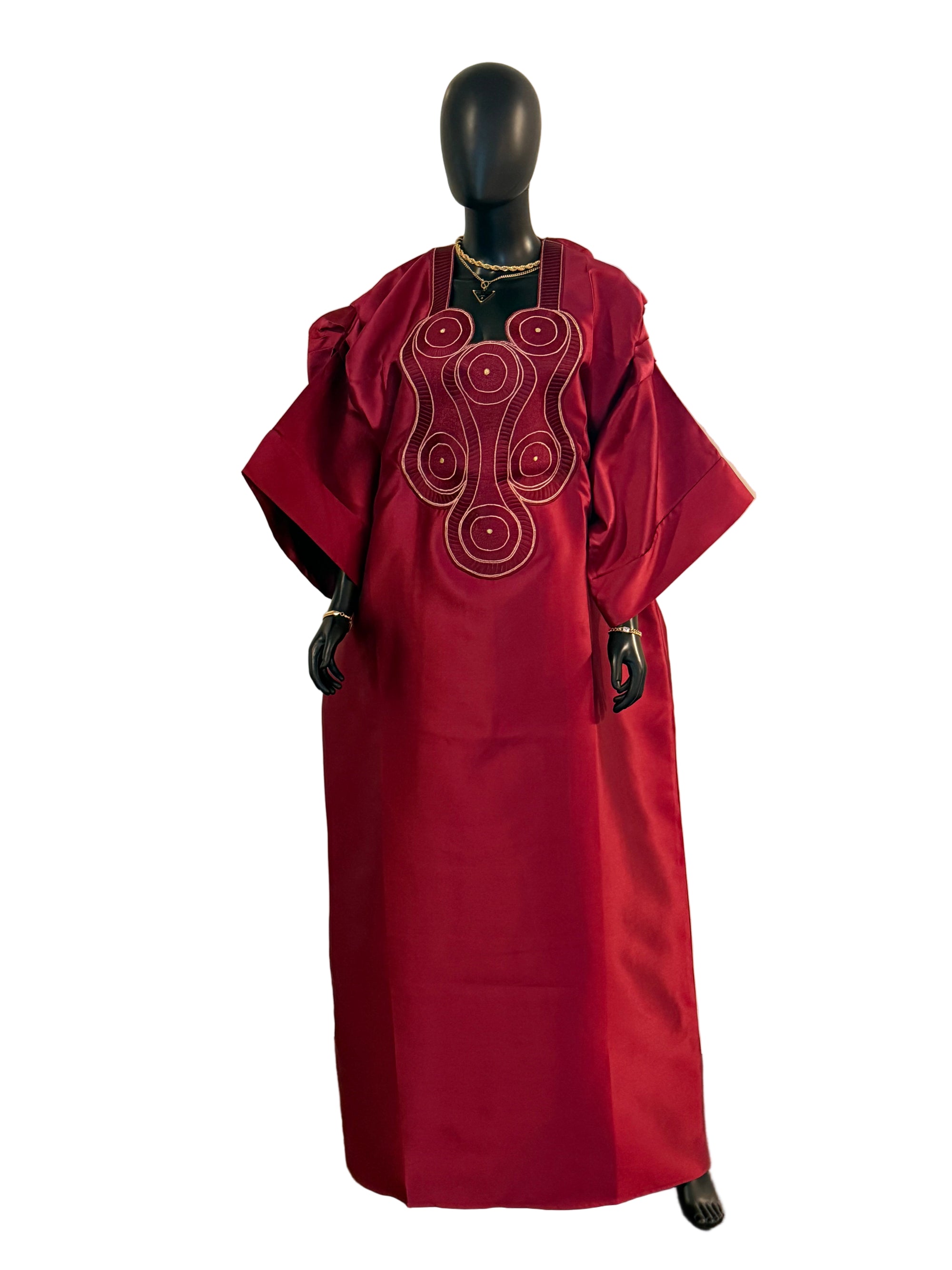 Luxury Embroidered Bubu with head wrap