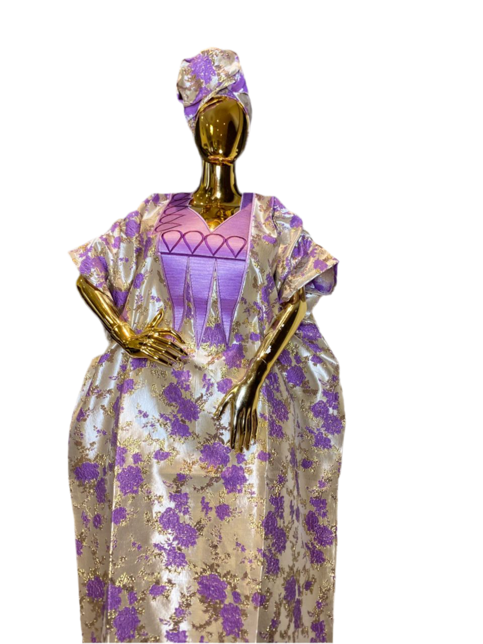 Luxury Embroidered Brocade Bubu dress