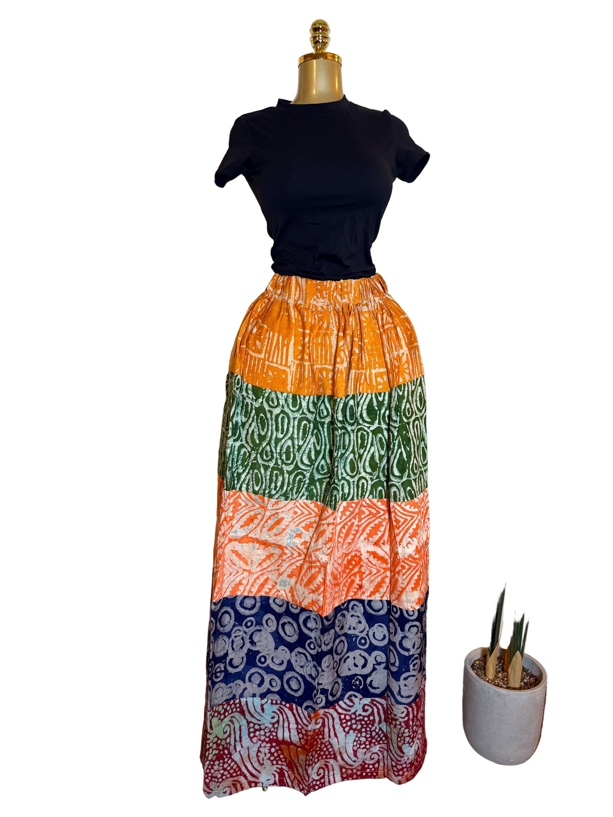 Adire Caribbean Skirt