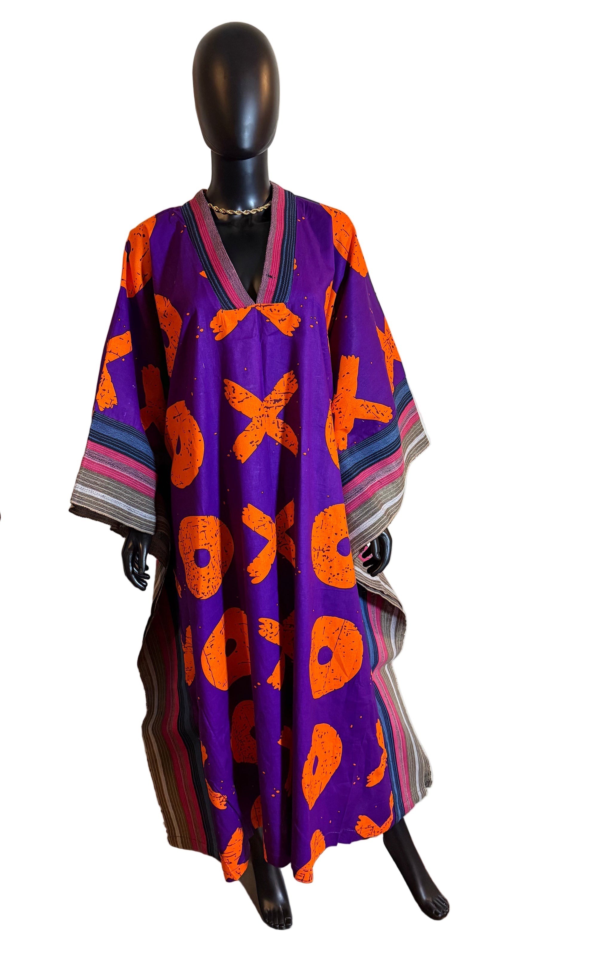 Ankara and Asoke butterfly Bubu dress