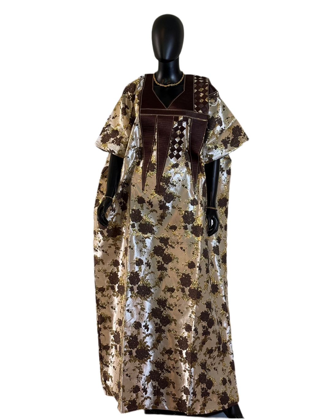 Luxury Embroidered Brocade Bubu dress