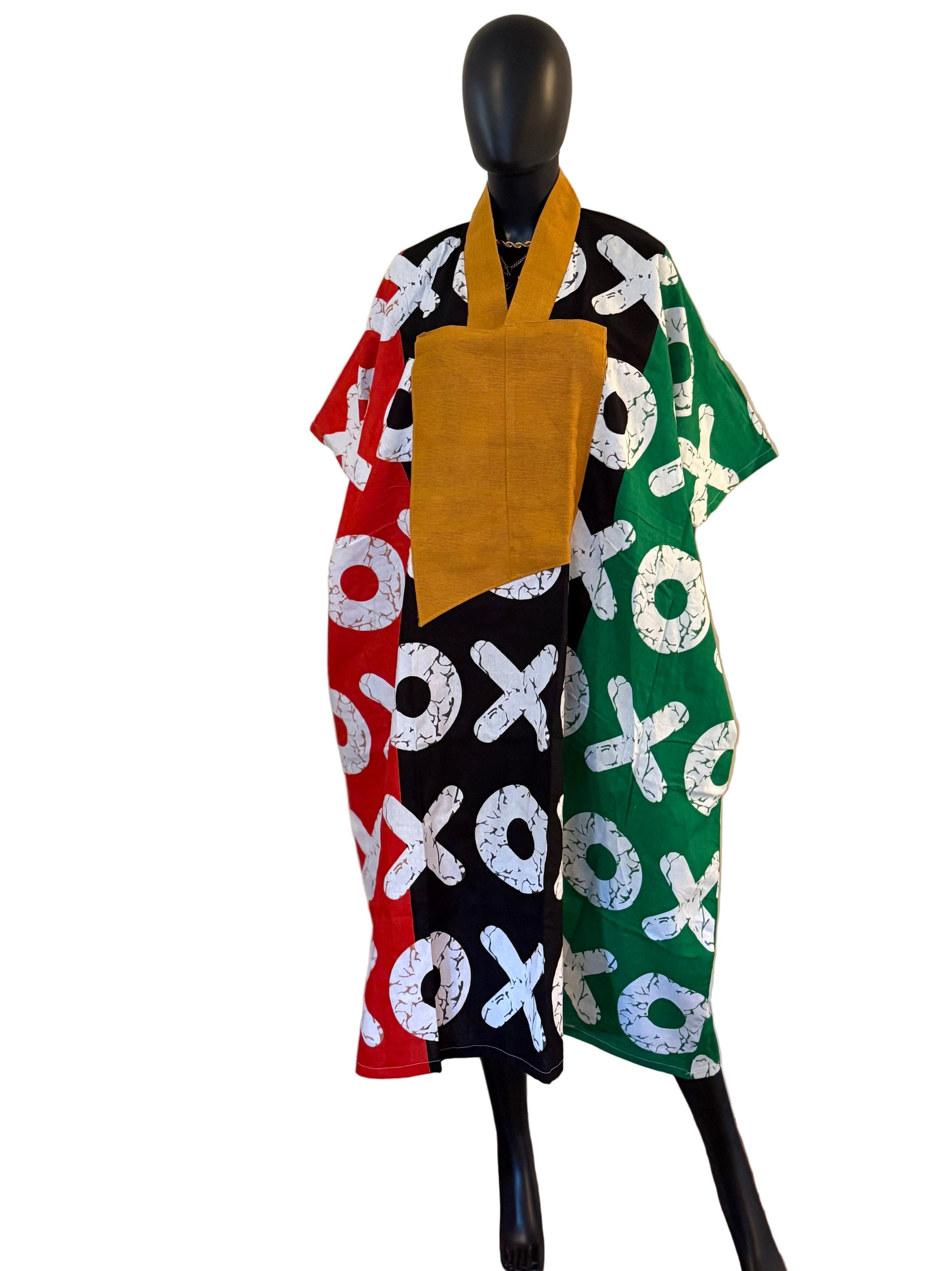 Vibrant Cotton Ankara & ASOKE Midi Bubu