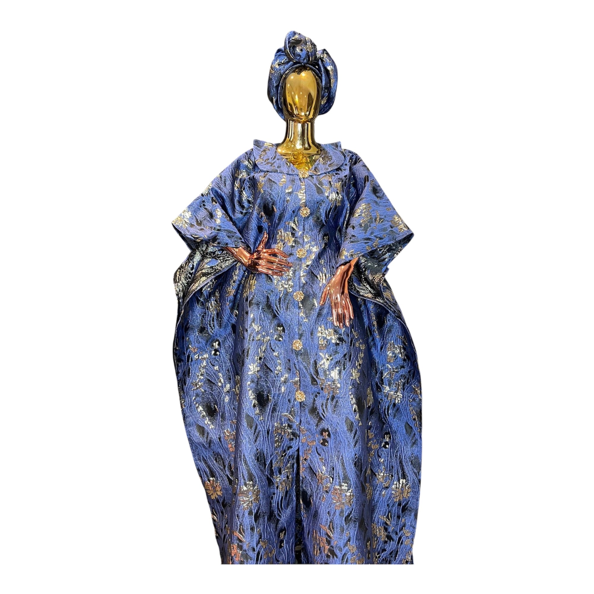 Royal Midnight Luxury Brocade Boubou