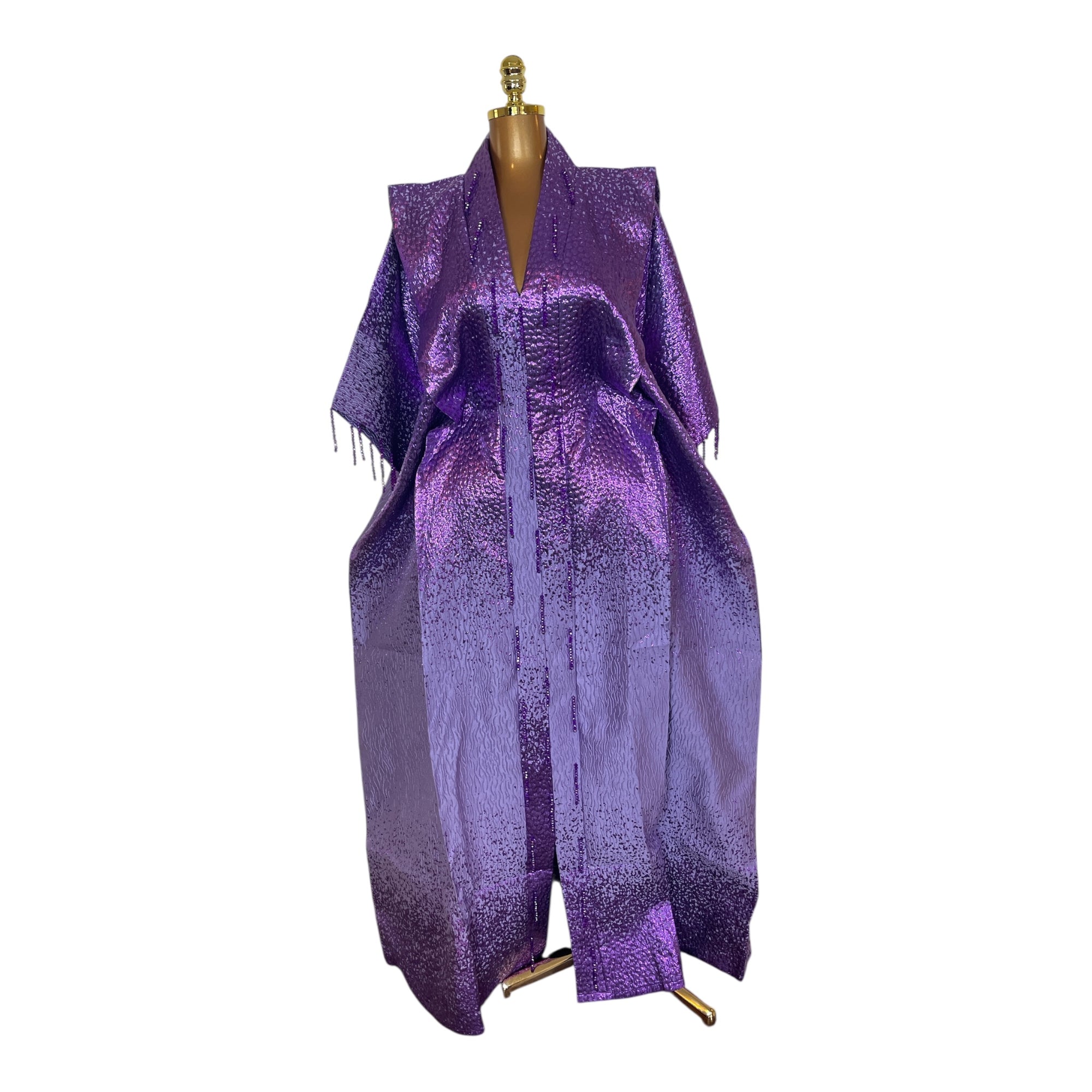 Adeola Beaded ombré Brocade Bubu