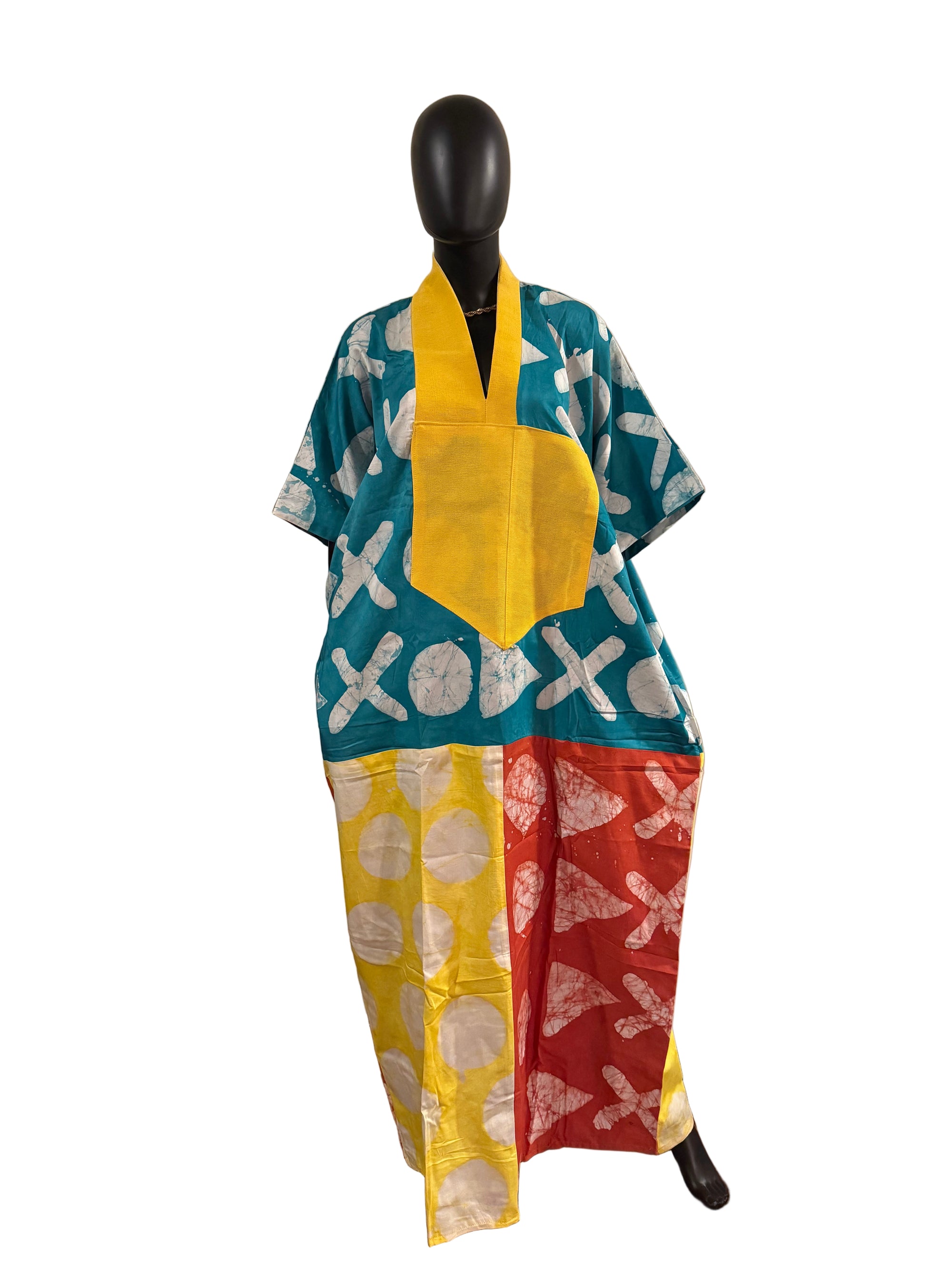 Fiona Cotton Adire free size dress