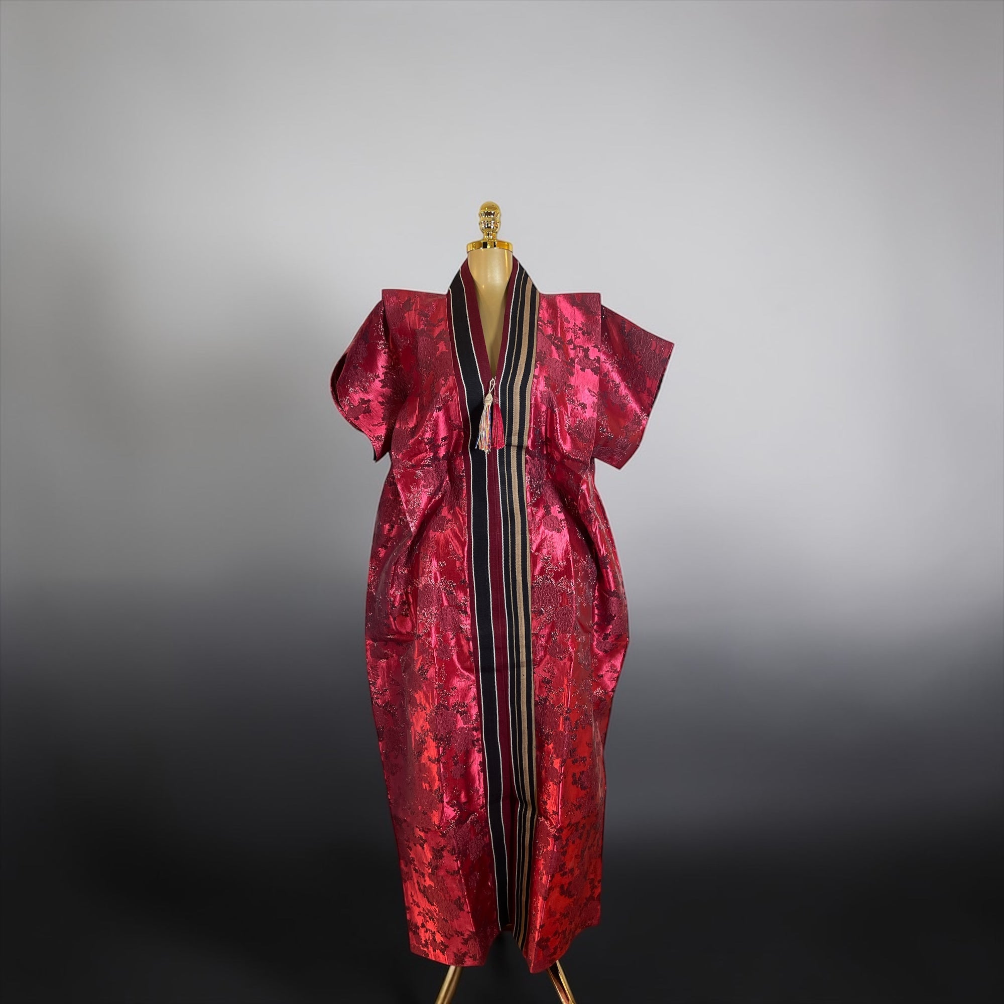 JASMIN Luxury brocade boubou dress with Asoke