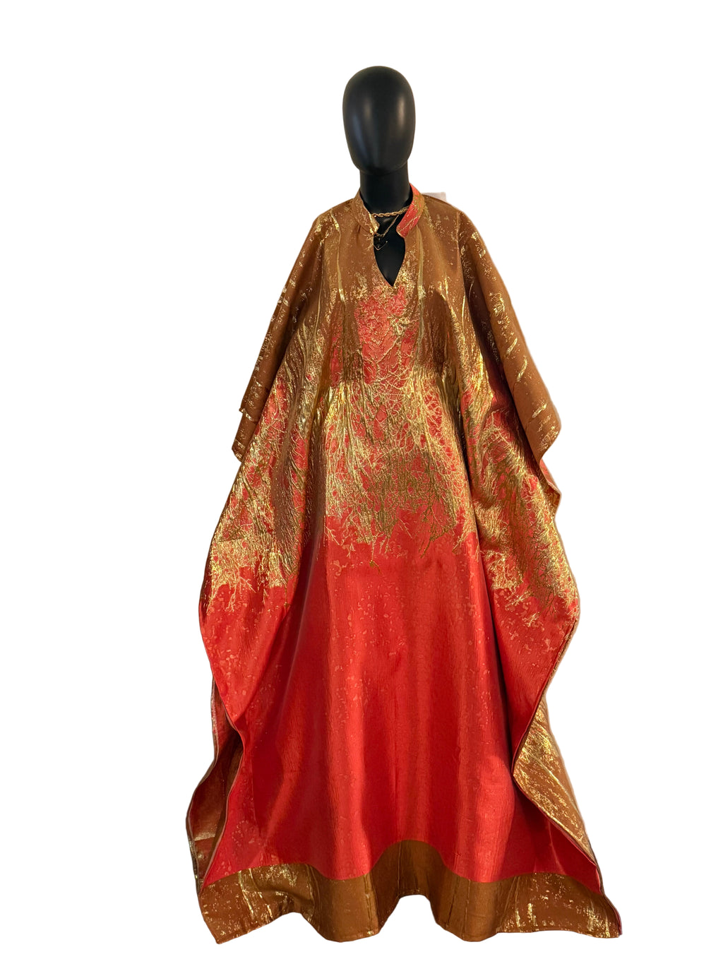 Grace  Luxury Brocade Bubu with Scarf