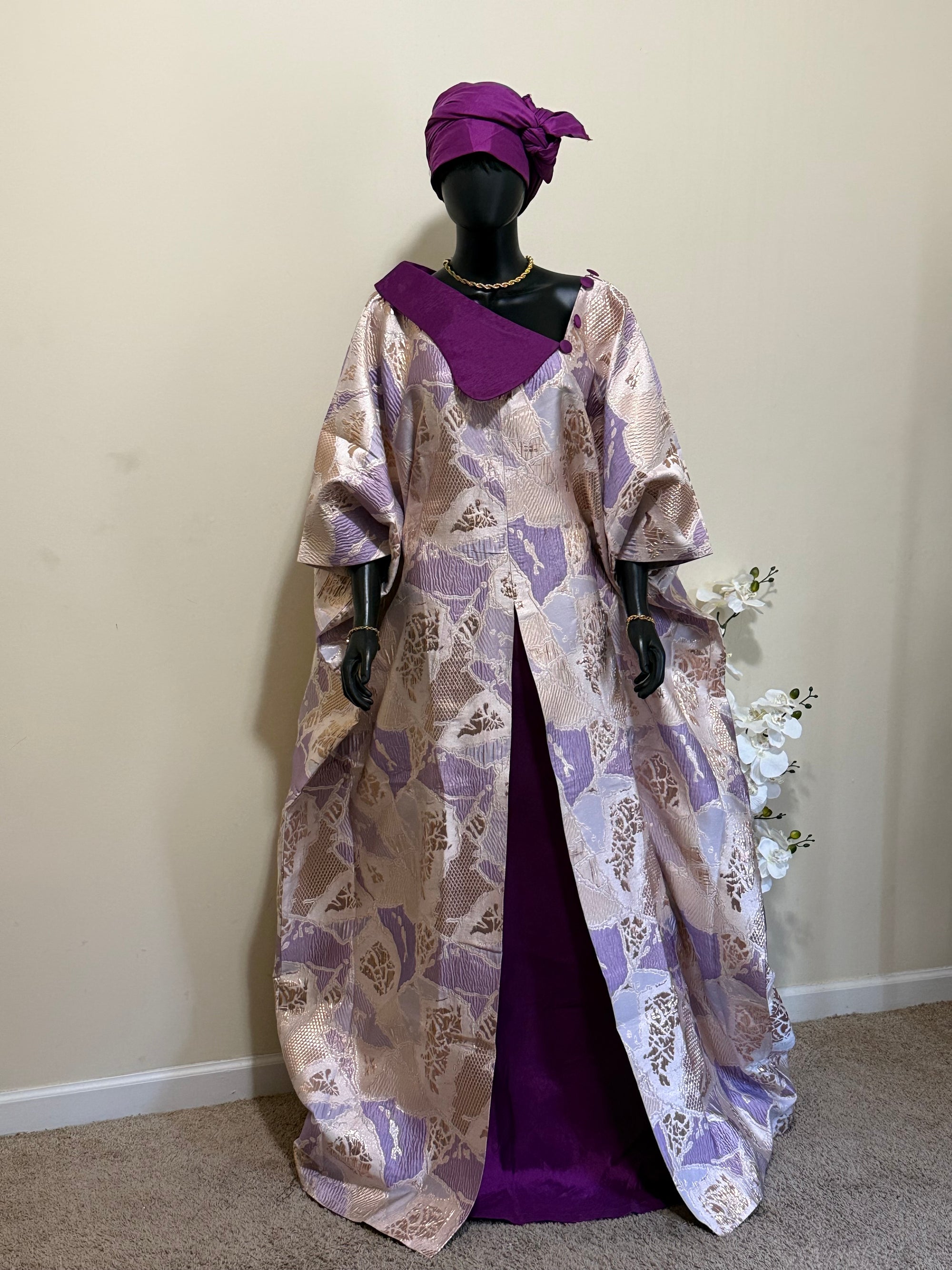Obianuju Regal Bubu – Brocade & Taffeta Elegance