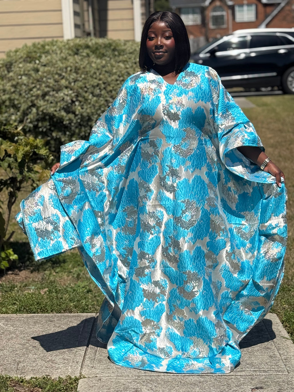 RAKIA LUXURY BUTTERFLY READY TO WEAR AFRICAN BUBU DRESS