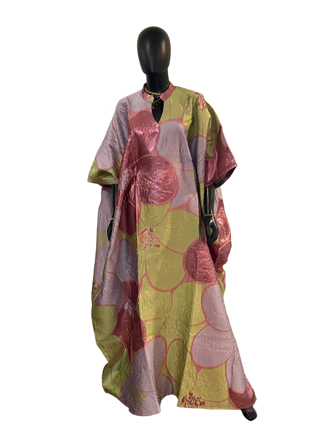 Dela Luxury brocade butterfly Bubu dress