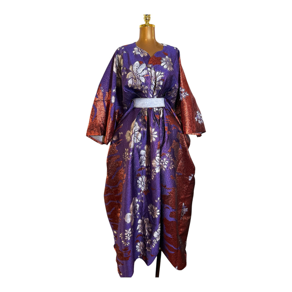 Emerald Bloom Luxury Brocade Boubou Set
