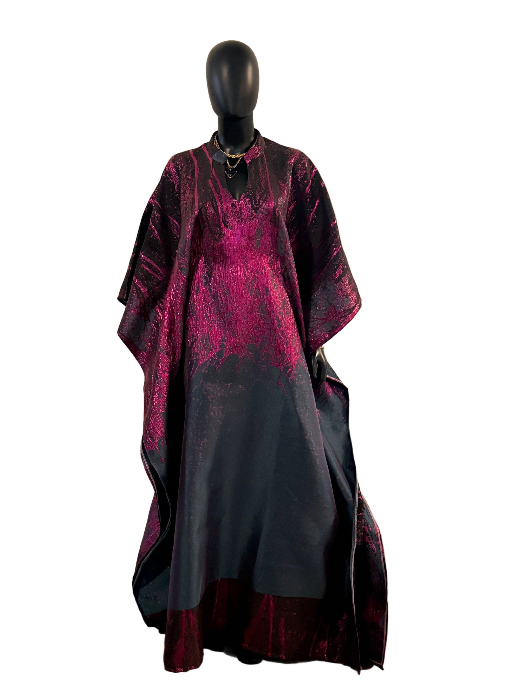 Grace  Luxury Brocade Bubu with Scarf