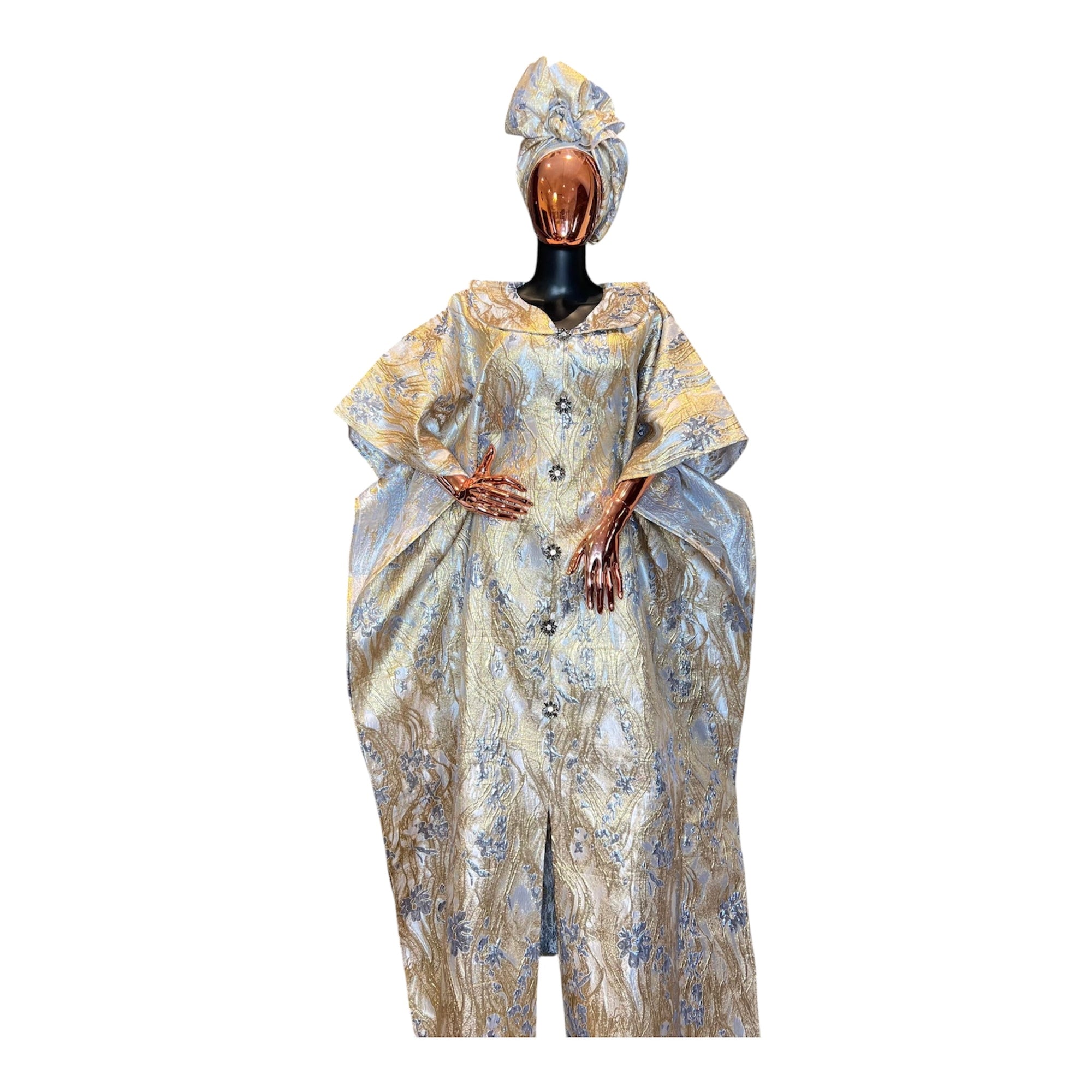 Royal Midnight Luxury Brocade Boubou