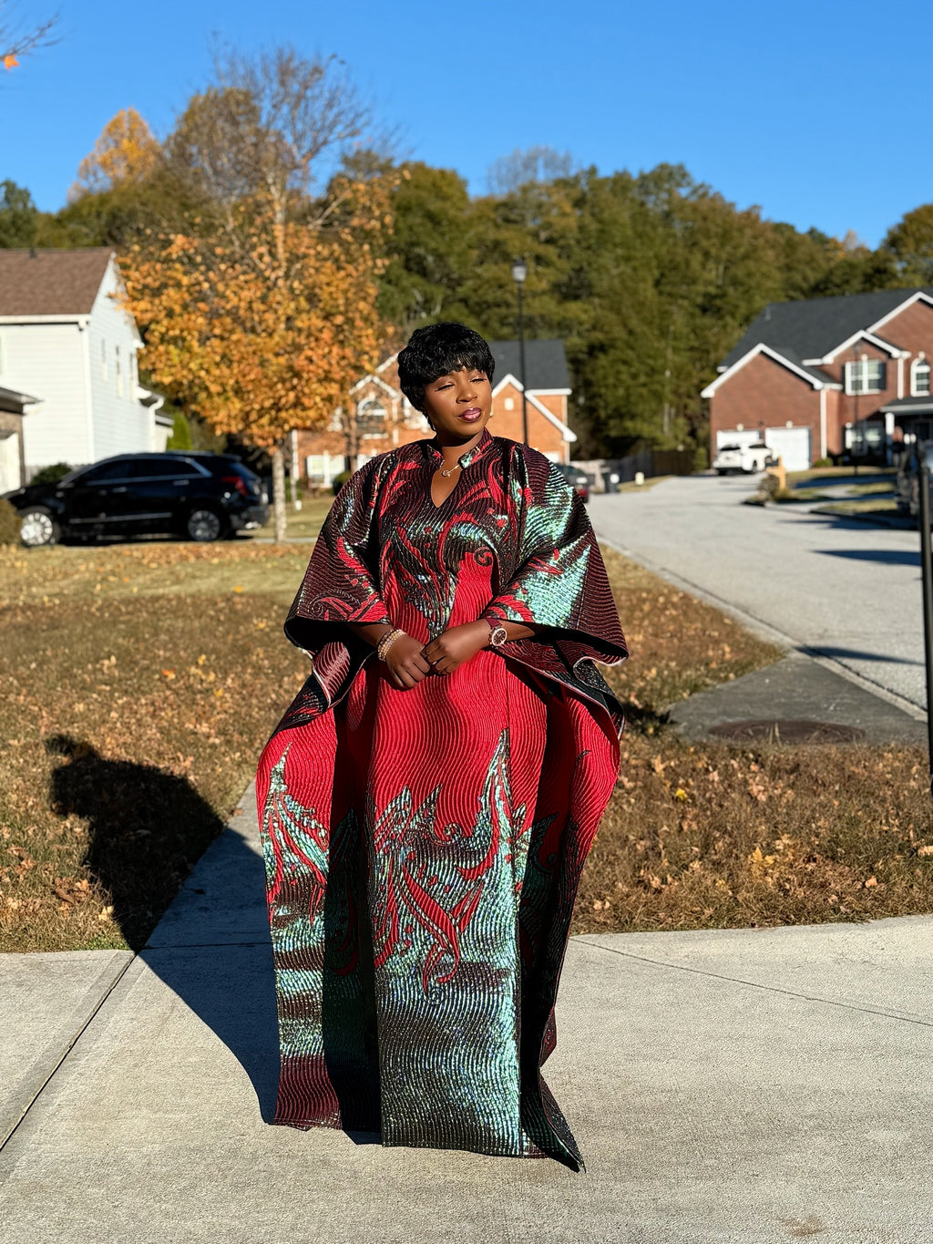 Adebisi Luxury Brocade Bubu with Scarf