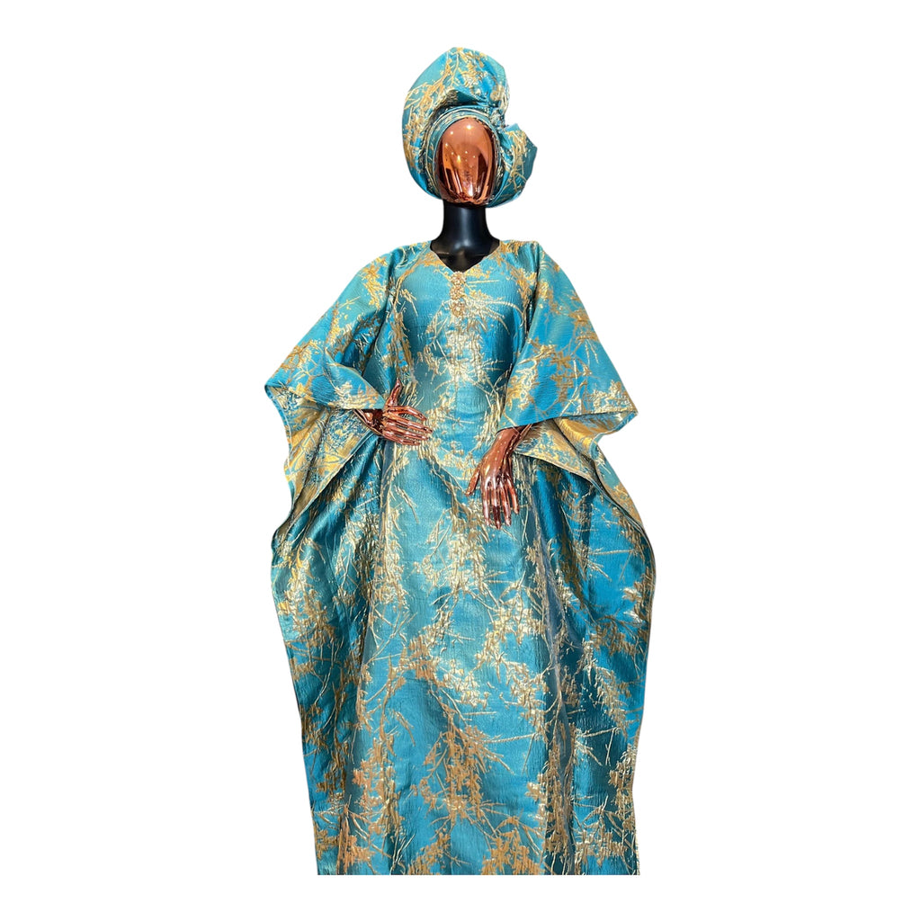 Sky Gold Signature Brocade Boubou