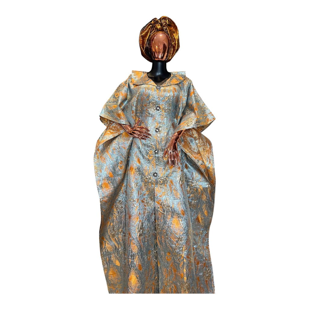 Royal Midnight Luxury Brocade Boubou