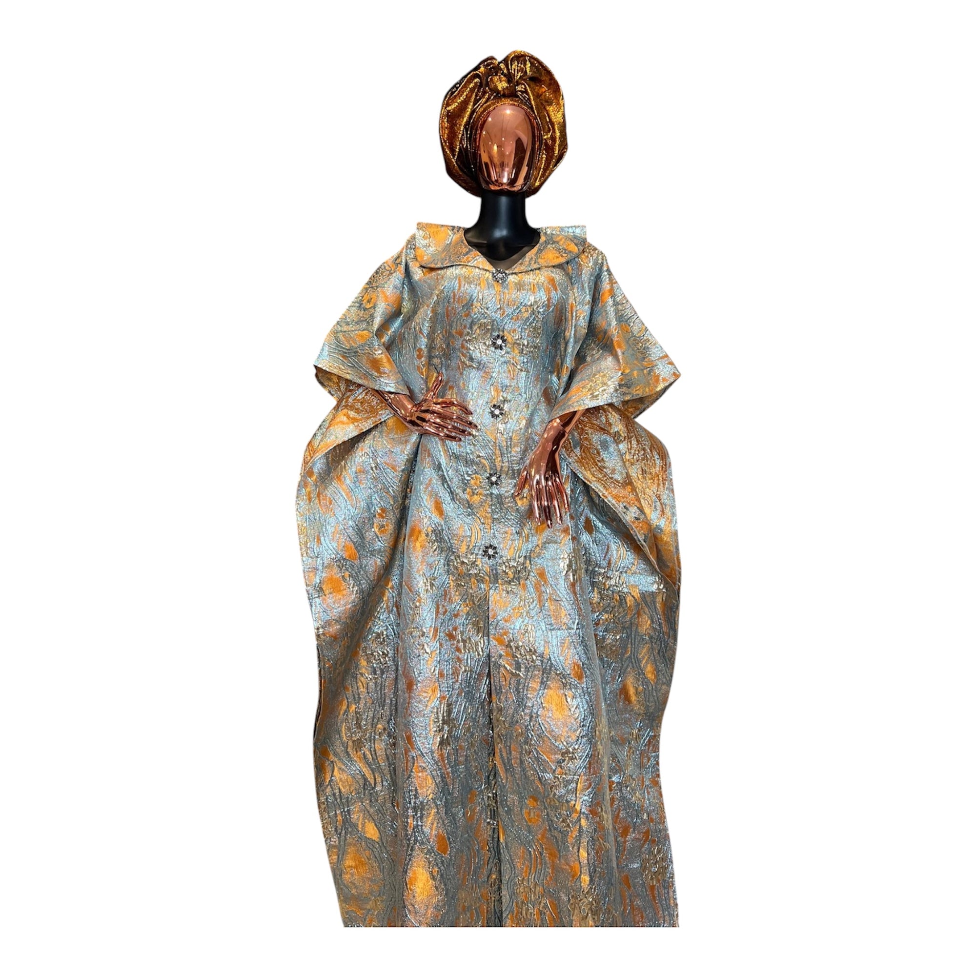 Royal Midnight Luxury Brocade Boubou